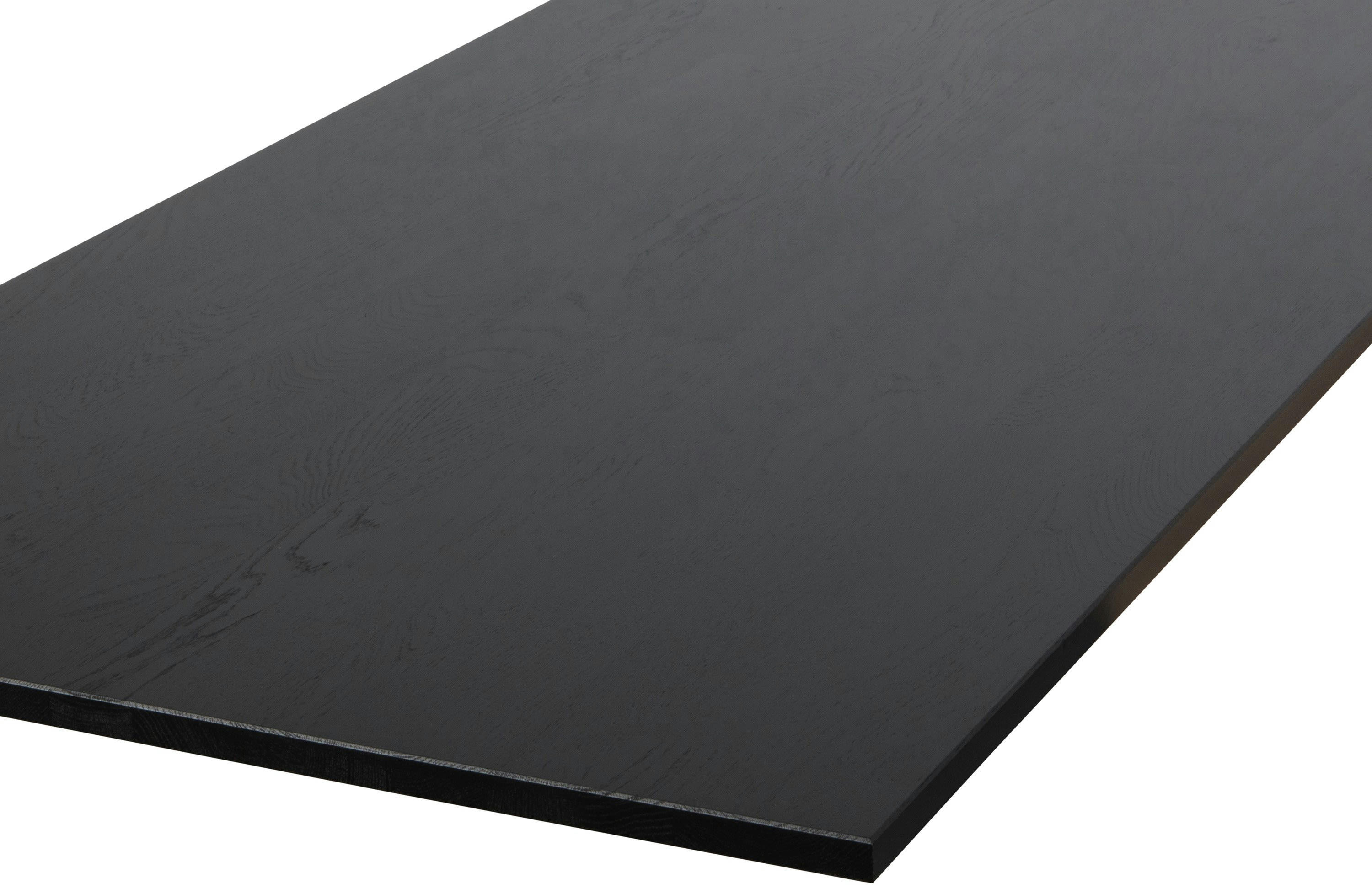 TABLO - Plateau de table 200x90 en bois noir