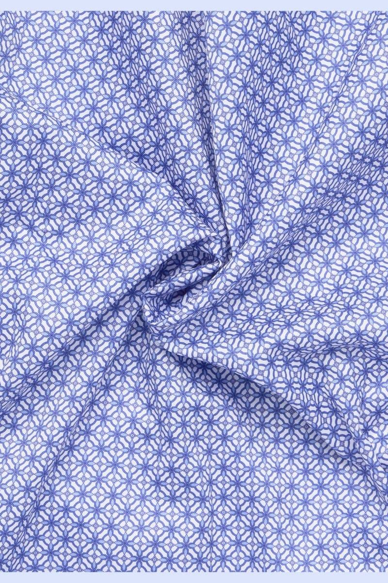 ETERNA 1863 Modern Fit Hemd mittelblau, bedruckt
