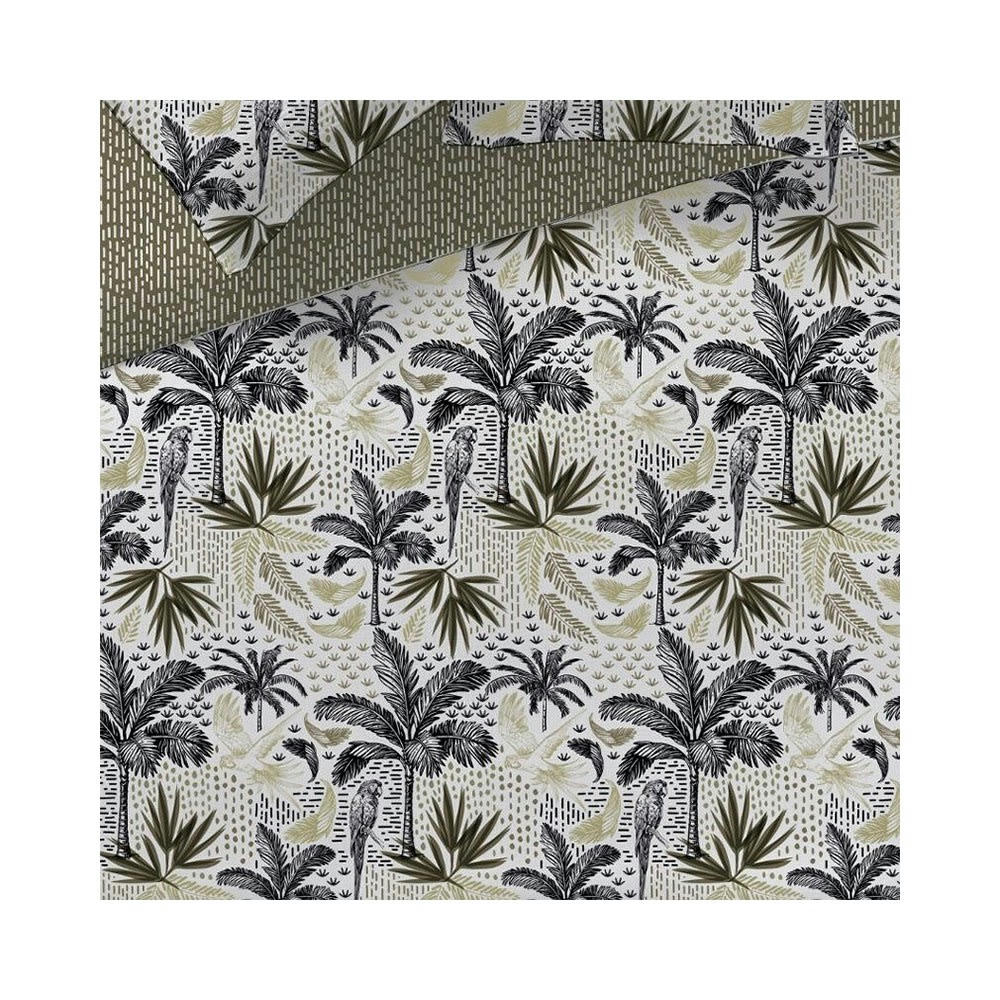 CUBA FACTO - Parure de lit imprimé coton multicolore 220x240cm + 2 taies