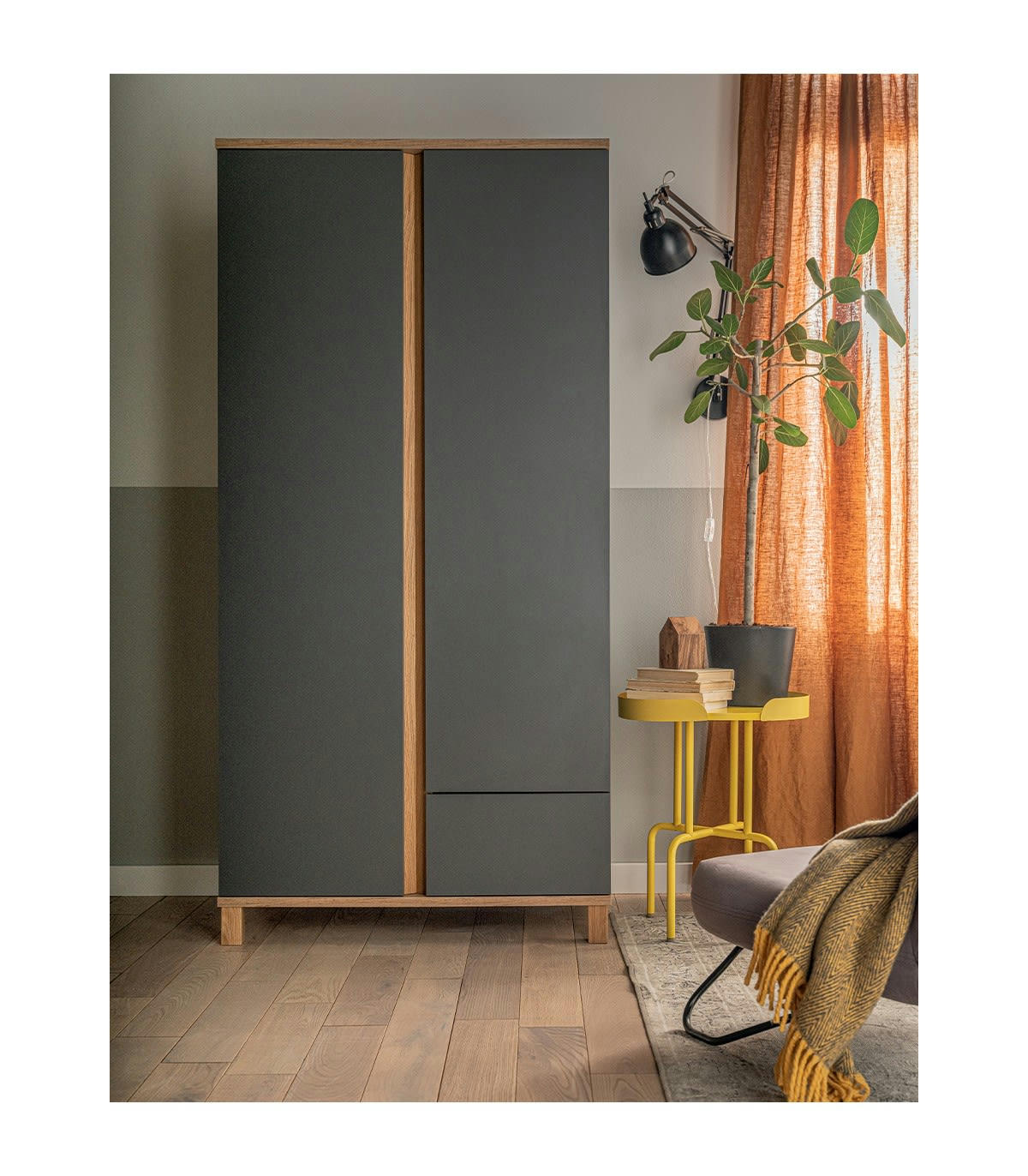 ALTITUDE - Armoire 2 portes et 1 tiroir - H183 cm