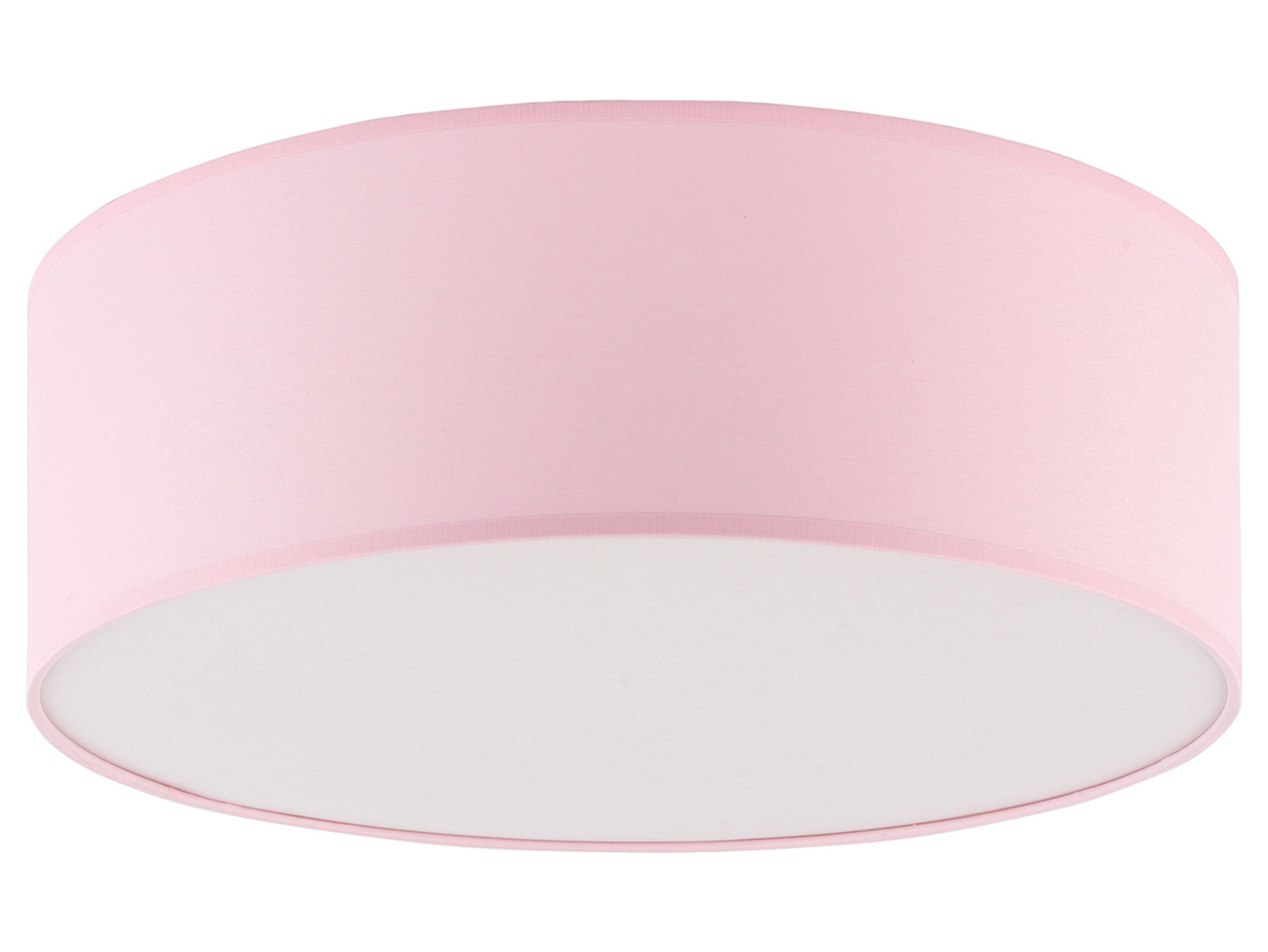 Lampa sufitowa dziecięca Rondo Kids tkaninowa różowa