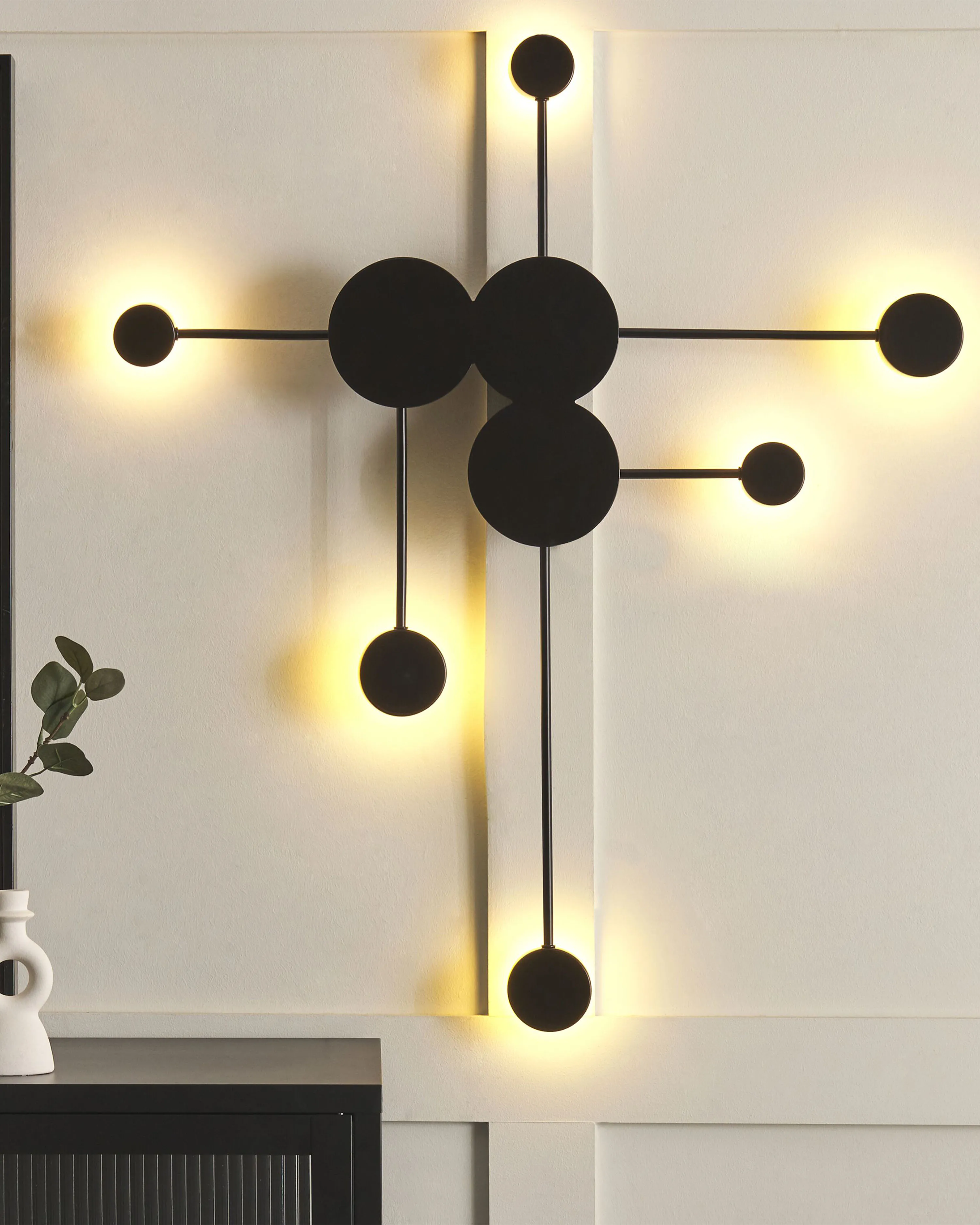LED Wall Lamp MARIATO Metal Black
