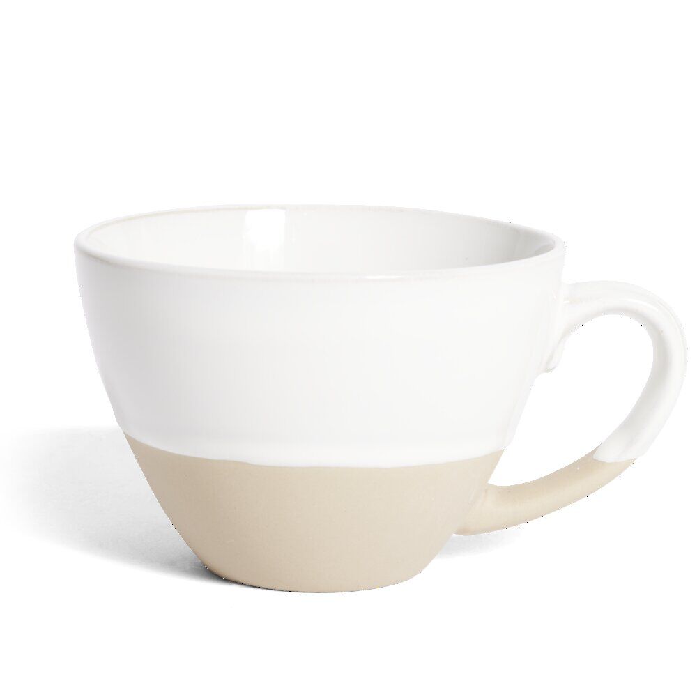 Mug Istanbul grès blanc et beige 350ml