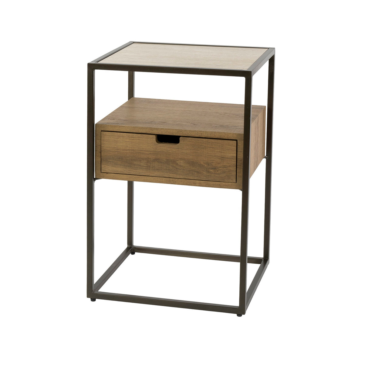 Giga Living Nachtkastje Cassetto - Travertin Keramiek - 40x35x60cm