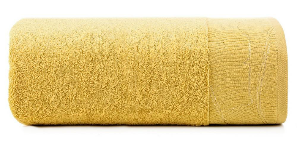 Ręcznik Metalic 30x50 musztardowy 485g/m2 frotte