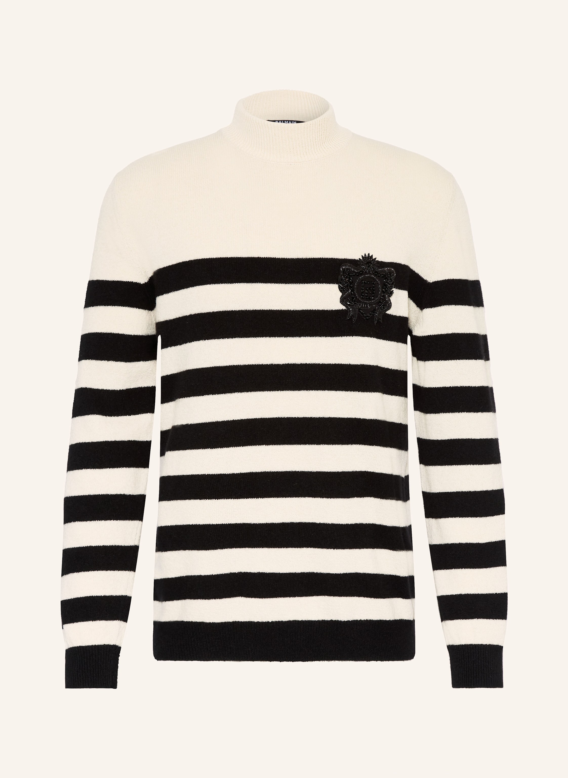 BALMAIN Pullover mit Schmucksteinen
