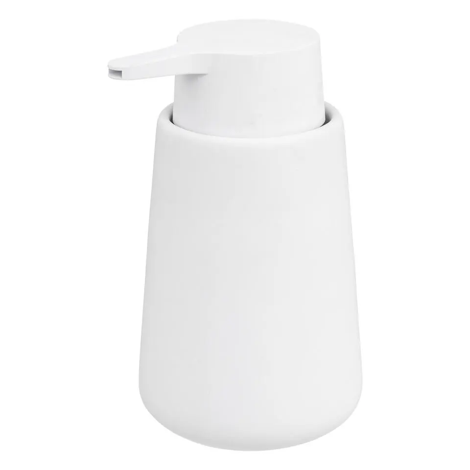 5Five Zeeppompje/dispenser - keramiek - wit - 250 ml - keuken