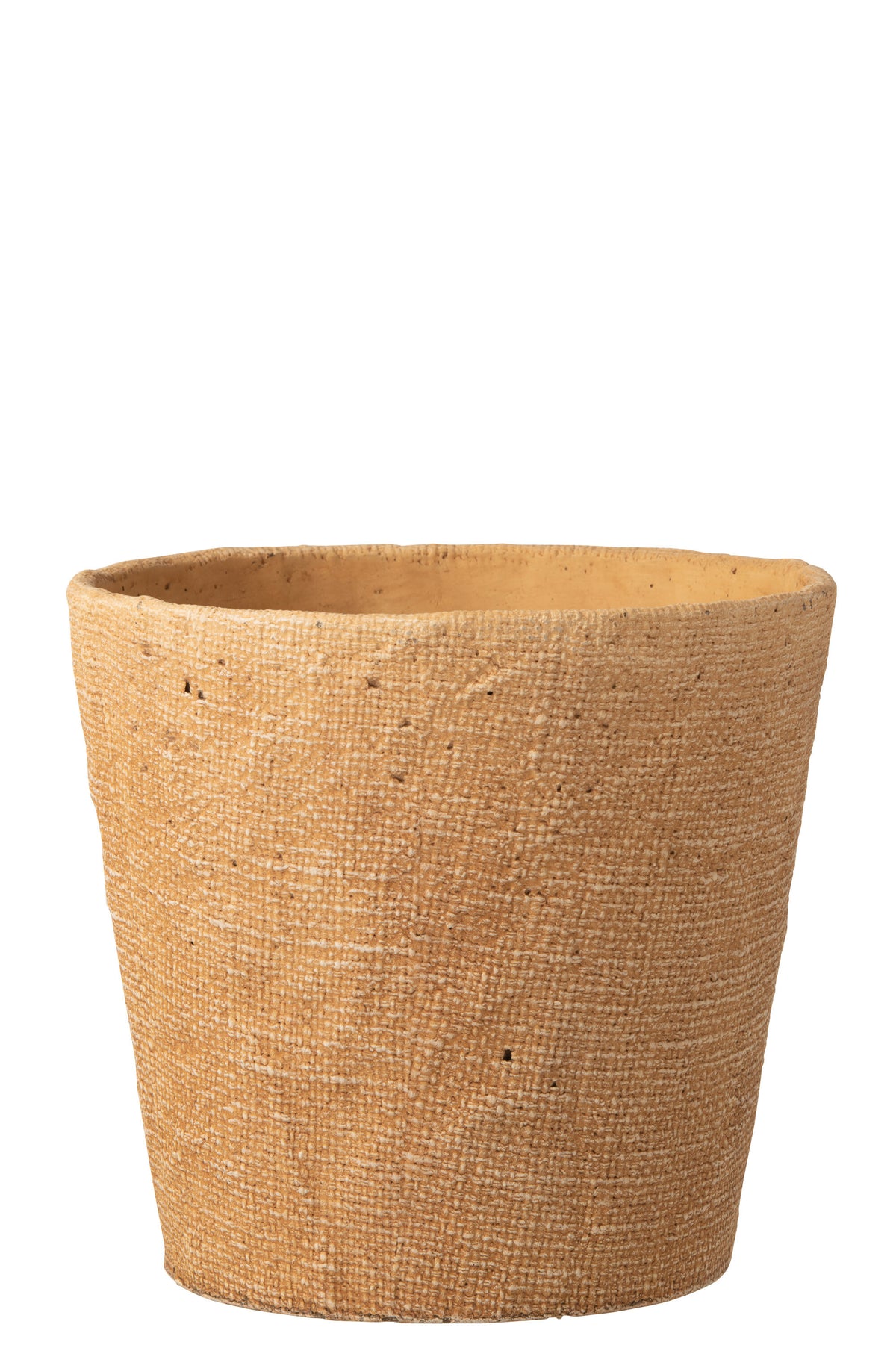 J-Line bloempot Bistro - cement - naturel - Ø 26 cm