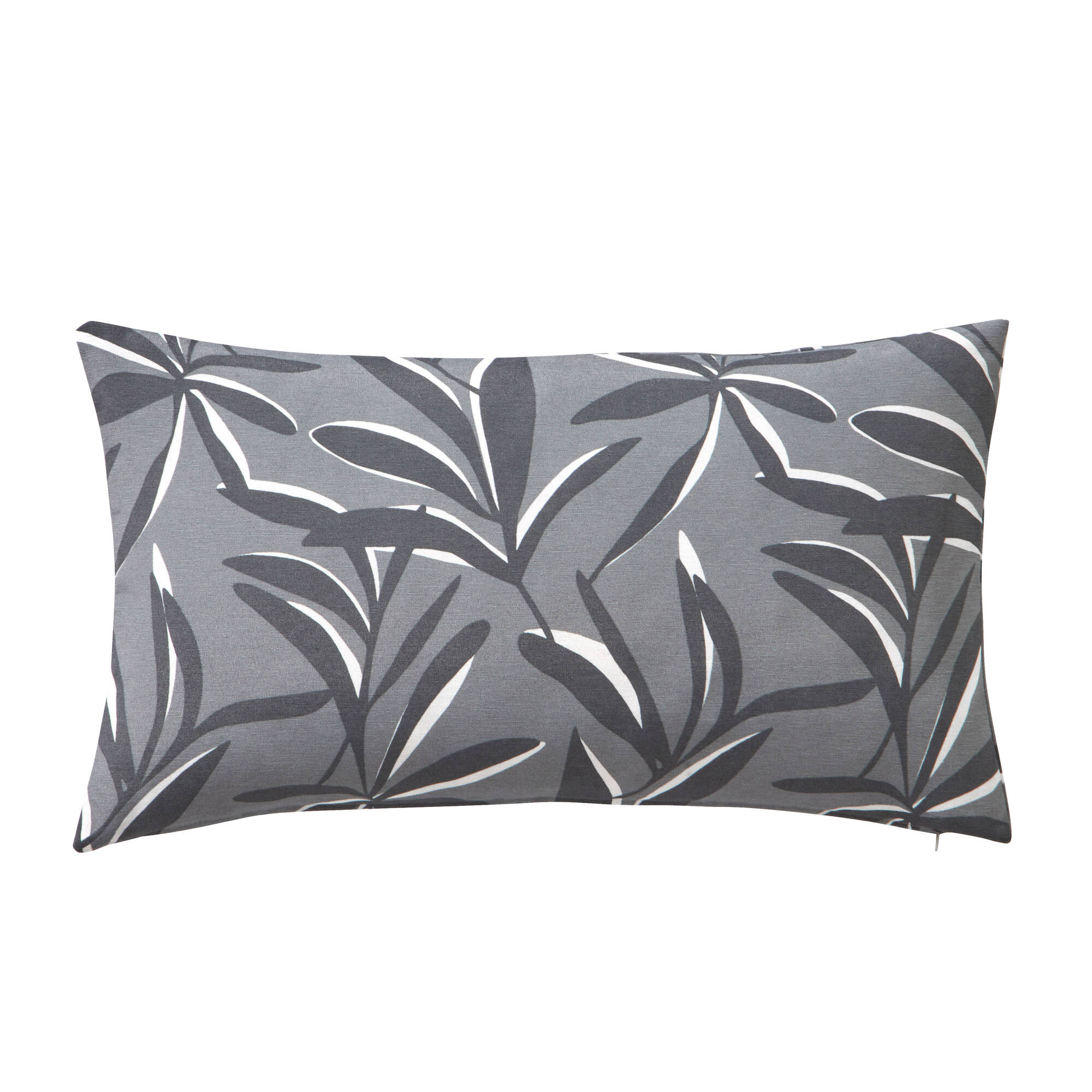 Housse de coussin imprimé feuillage