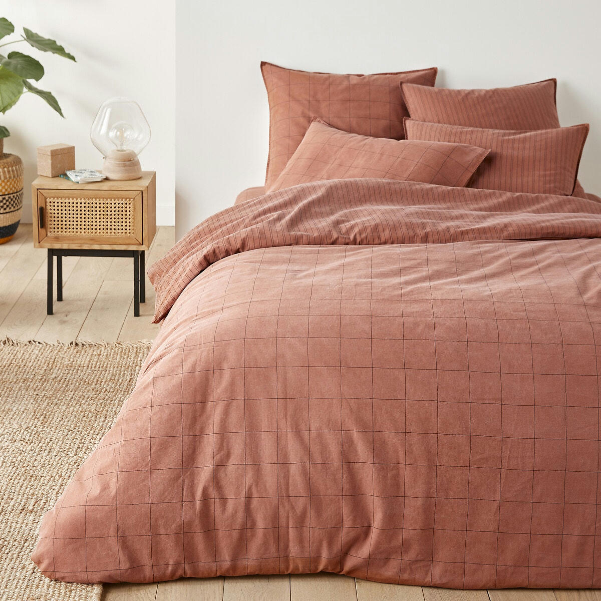 Drap housse coton lavé Monille