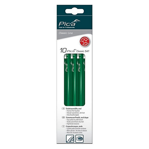 Paquet De 10 Crayons Maçon 541/24-10 Pica Classic 541 24cm