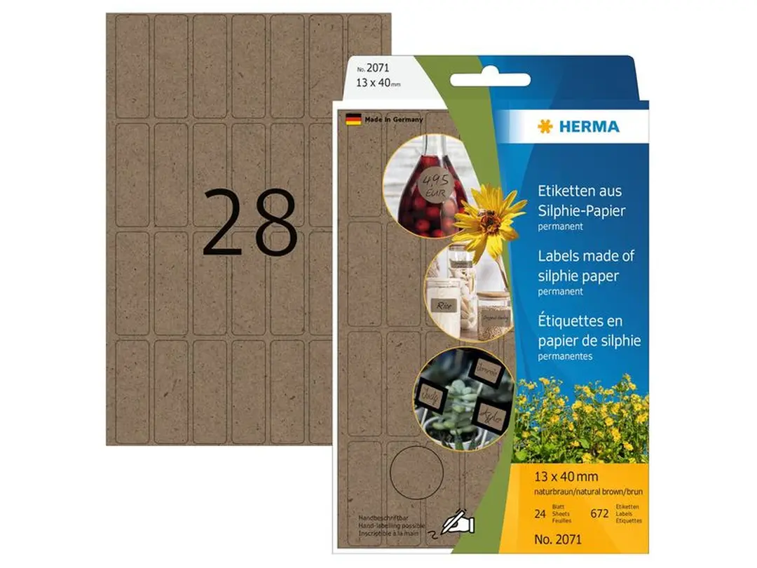 Etiketten 24er-Set Silphie