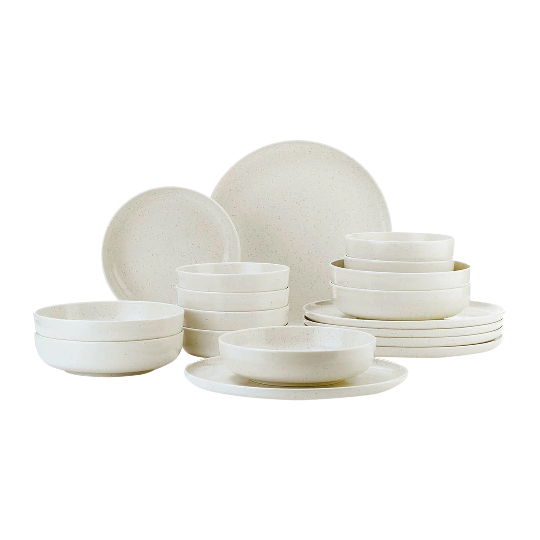 by fonQ Loods Serviesset 24-delig - Mat Crème