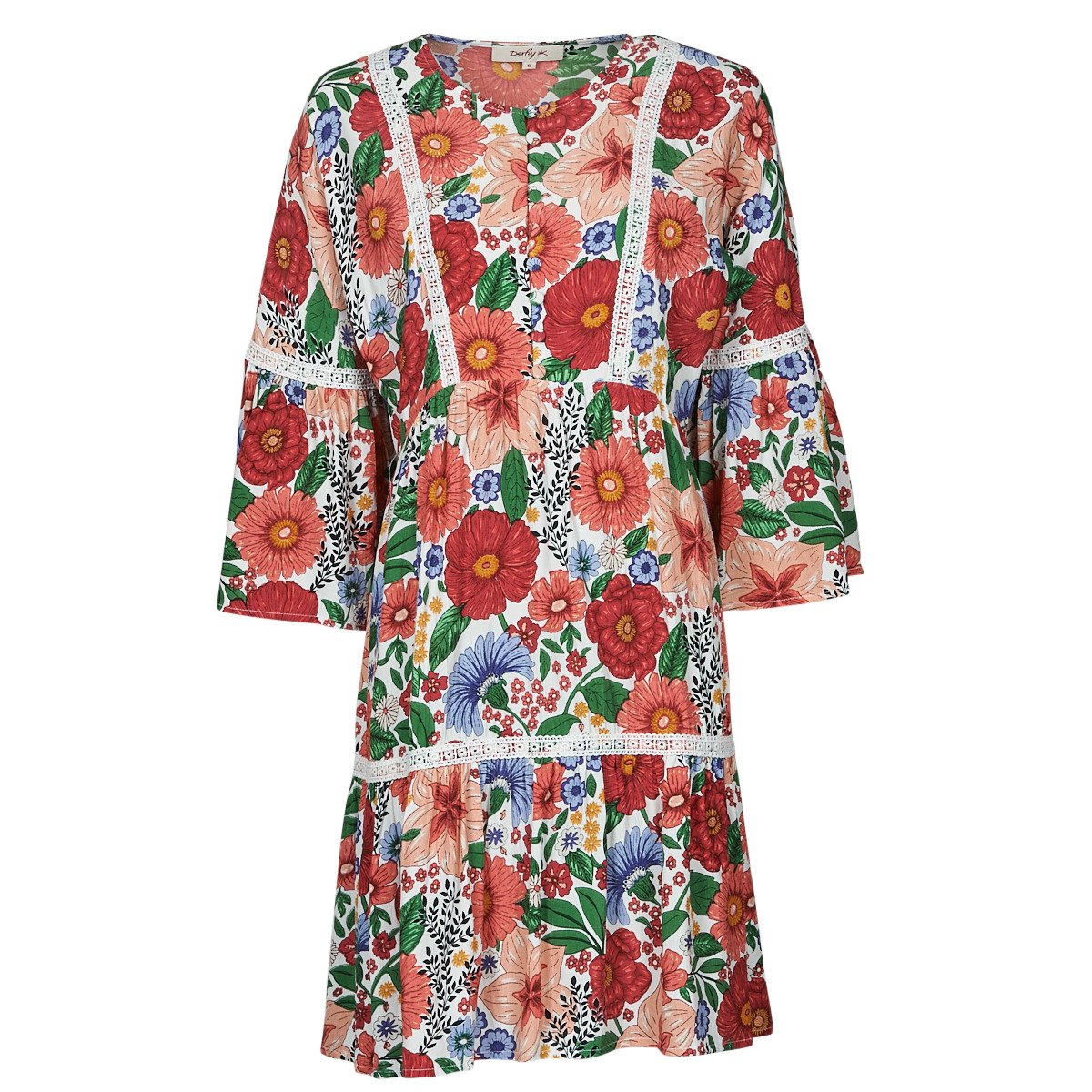 Derhy - TREILLIS FLOWER - Multicolour