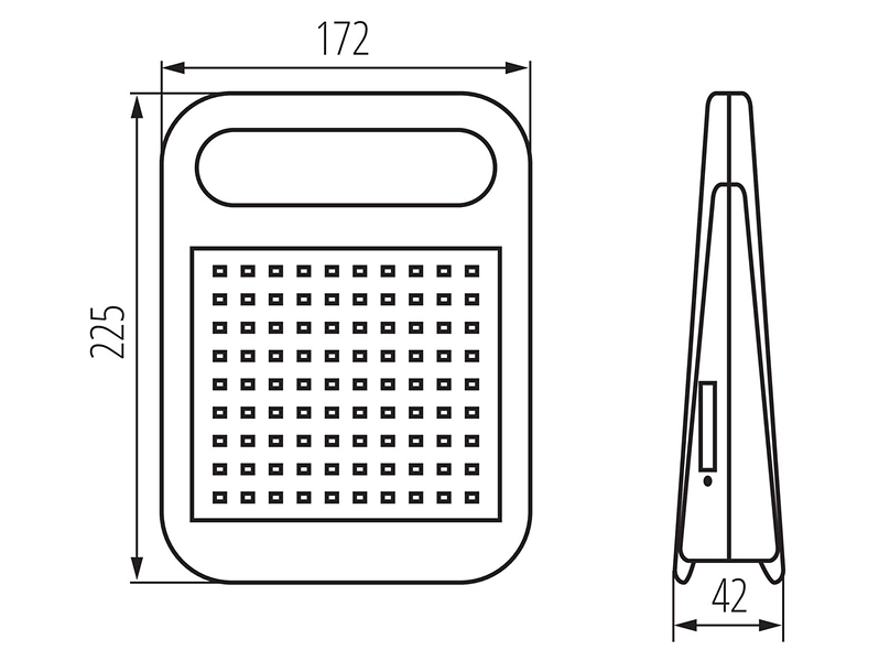 Lampa solarna PRTL LED biała