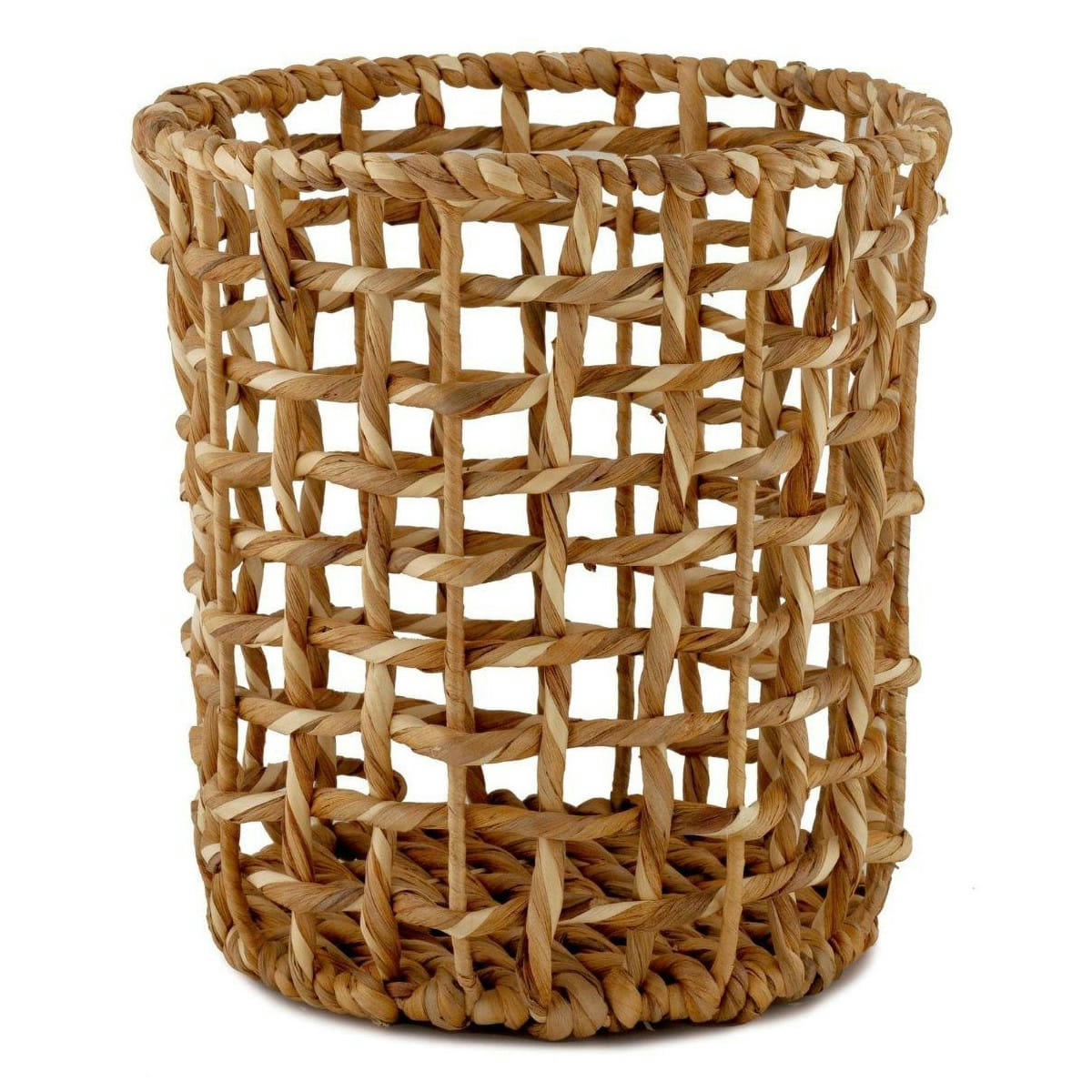 JACINTHE - Corbeille à papier en jacinthe d'eau 27x29cm