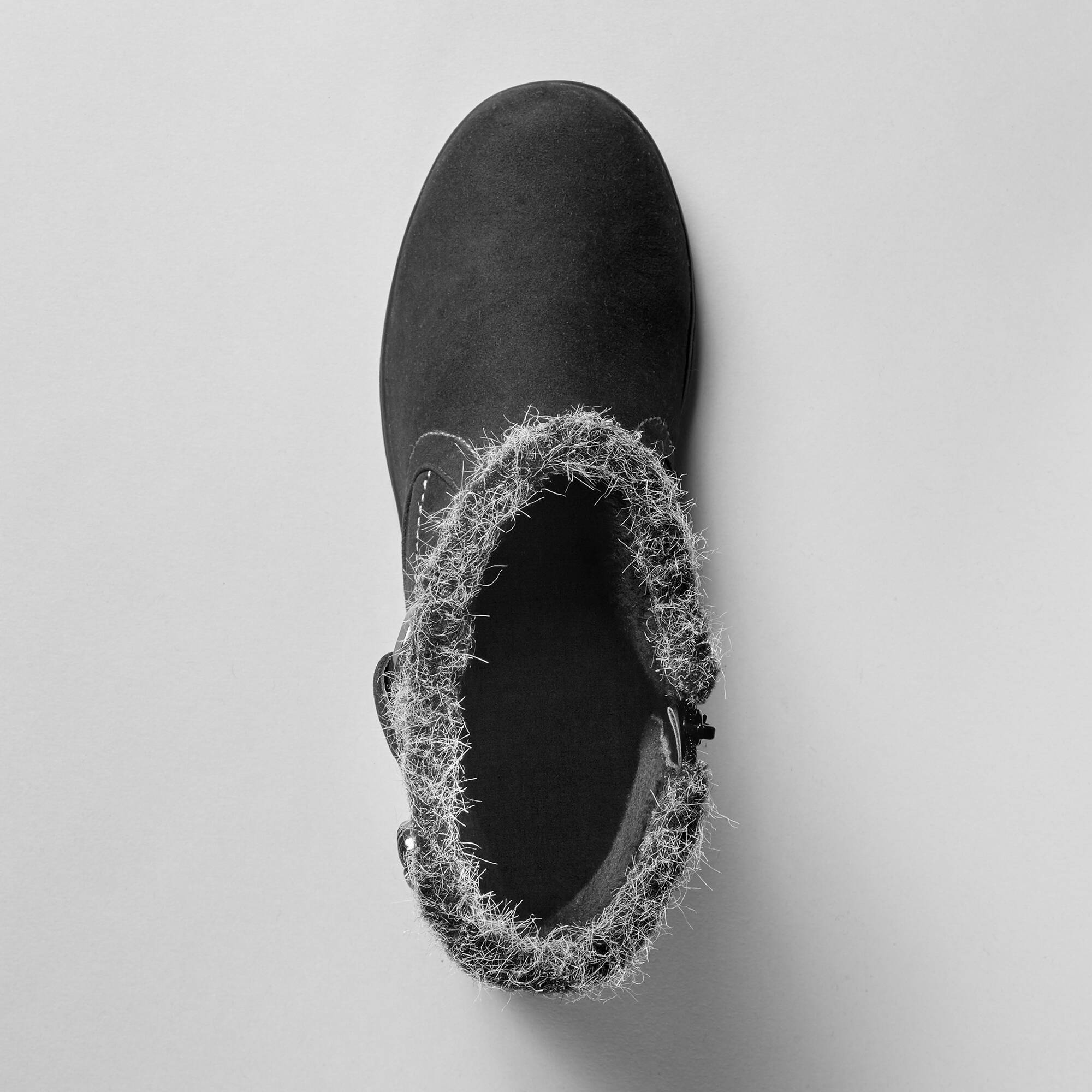 Bottines effet suédine fourrées