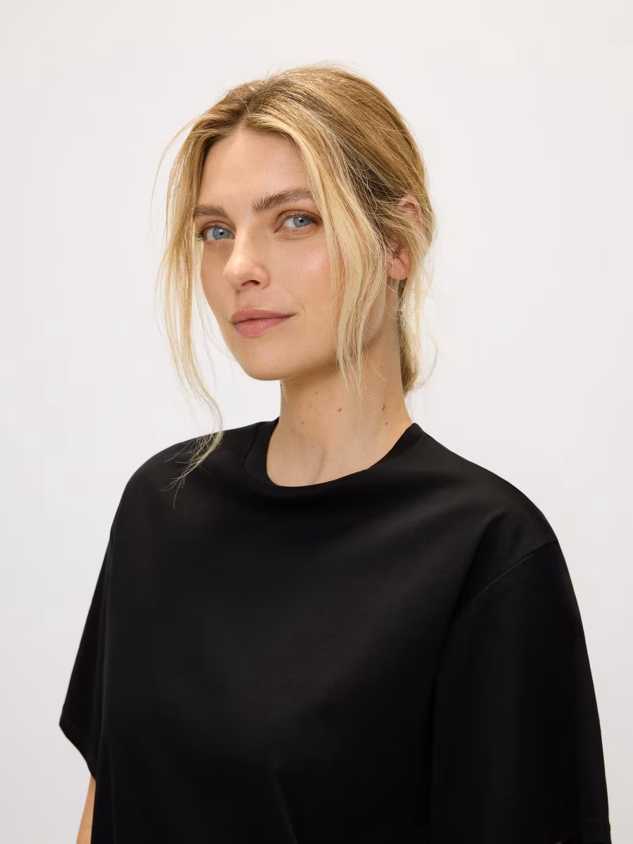 Oversized Mercerised Cotton Blend T-Shirt