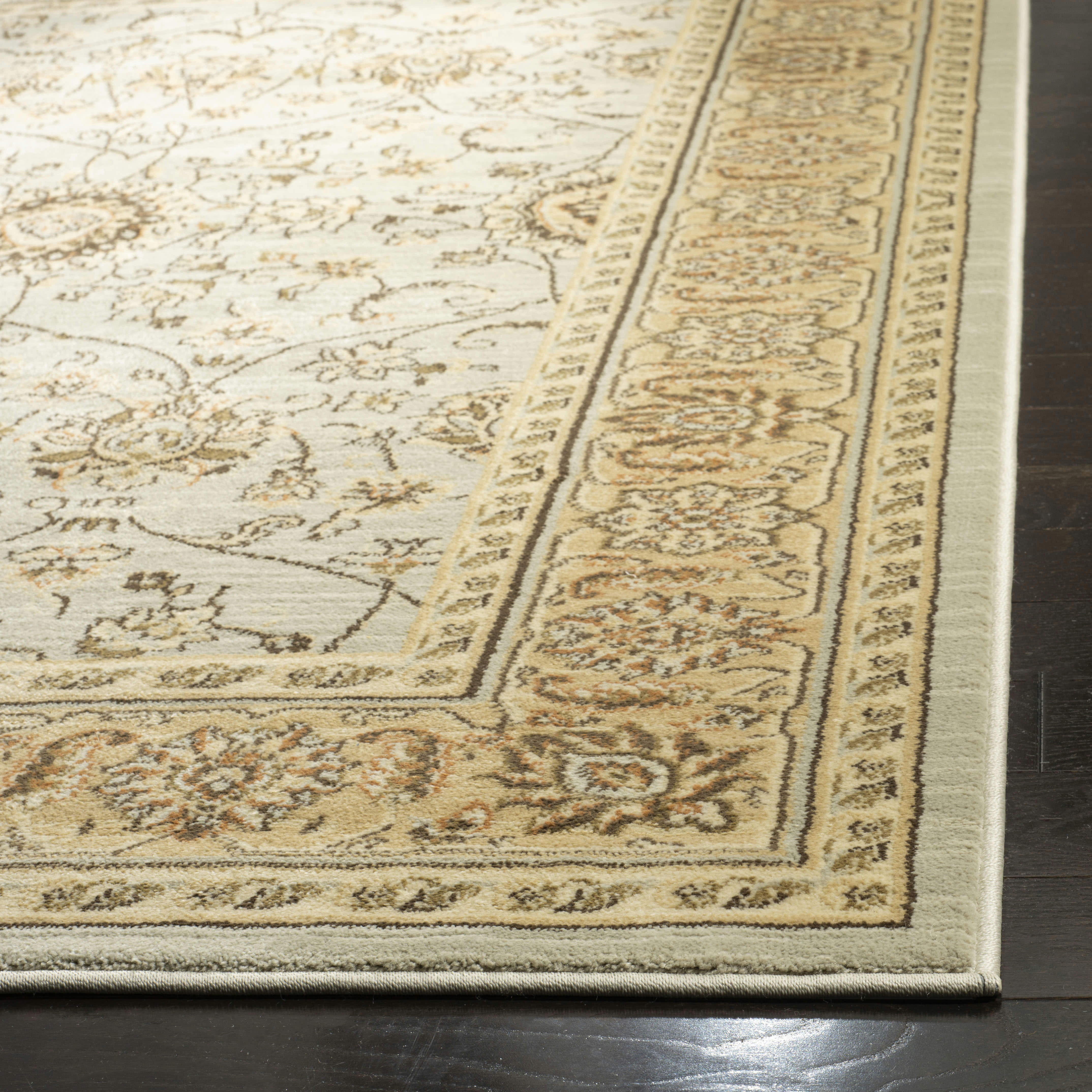 FLORENTEEN - Tapis de salon interieur en gris & ivoire, 155 x 231 cm