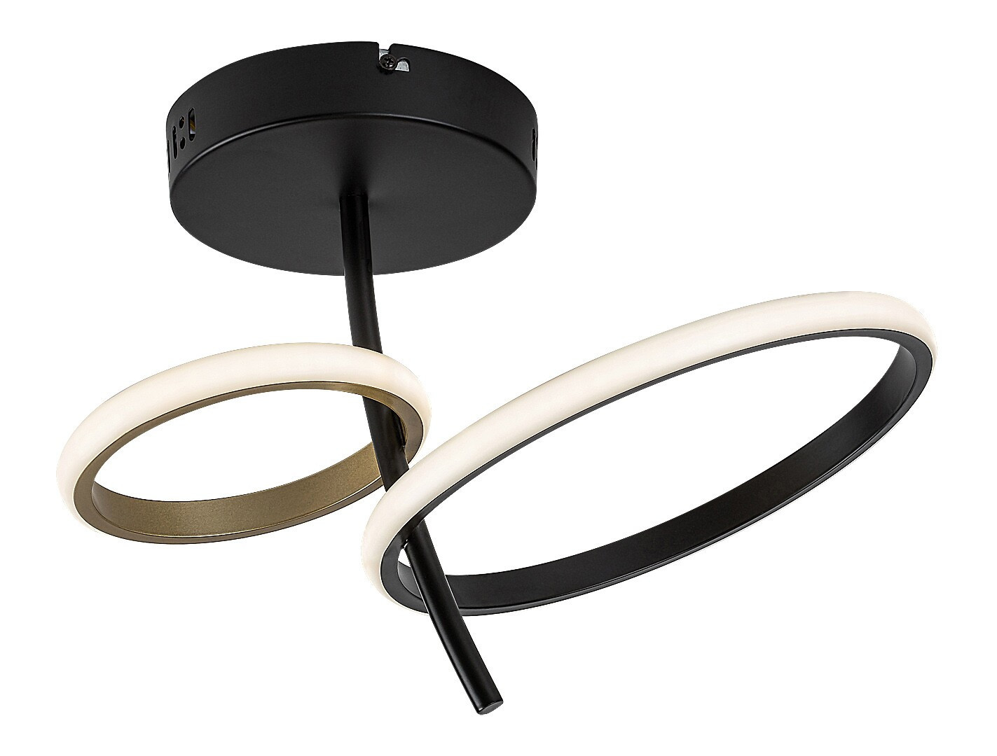 Lampa sufitowa EMILION czarno-złota-biała LED 1x24W 4000K 1450lm Rabalux
