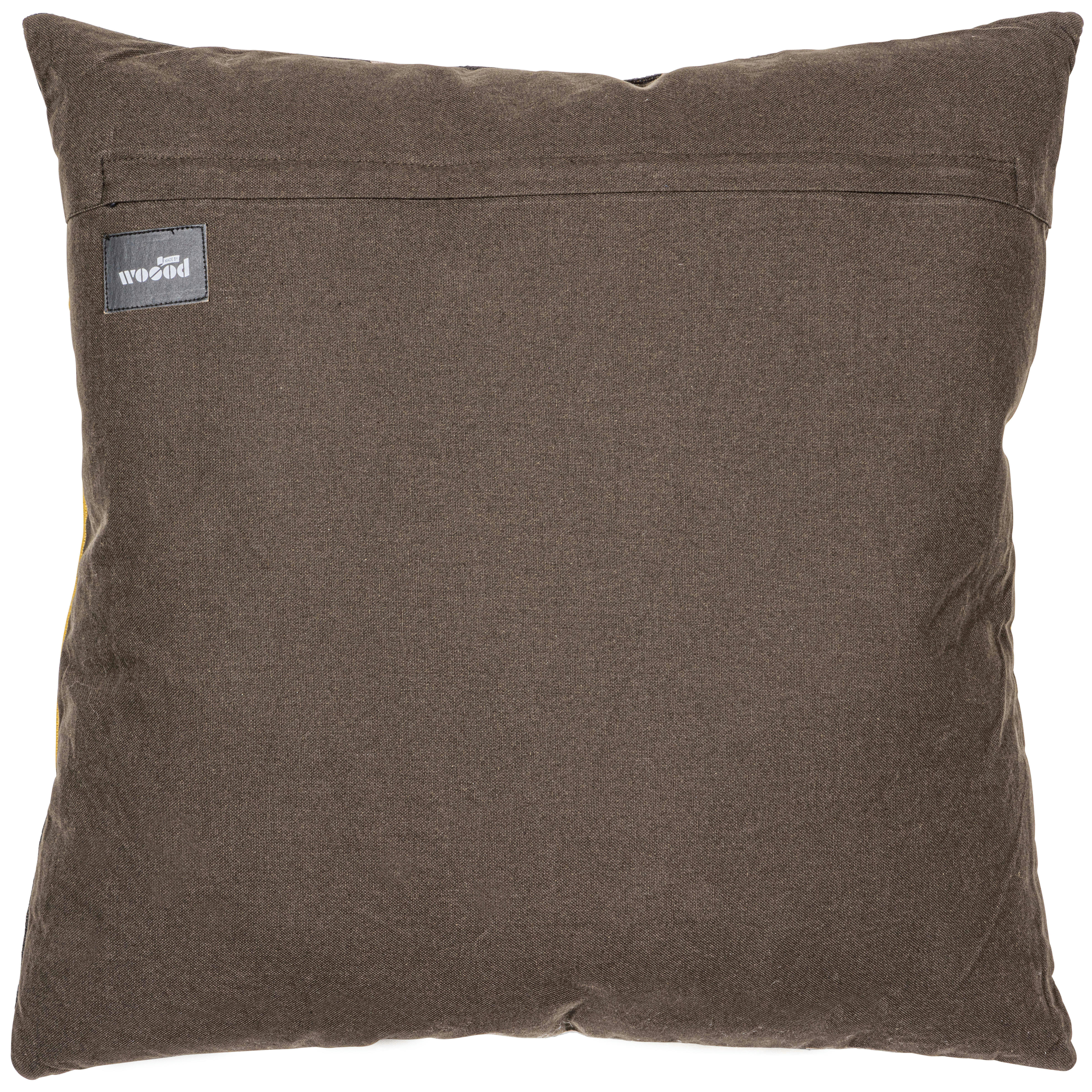 VALERY - Grand coussin carré en polyester coloré 50x50