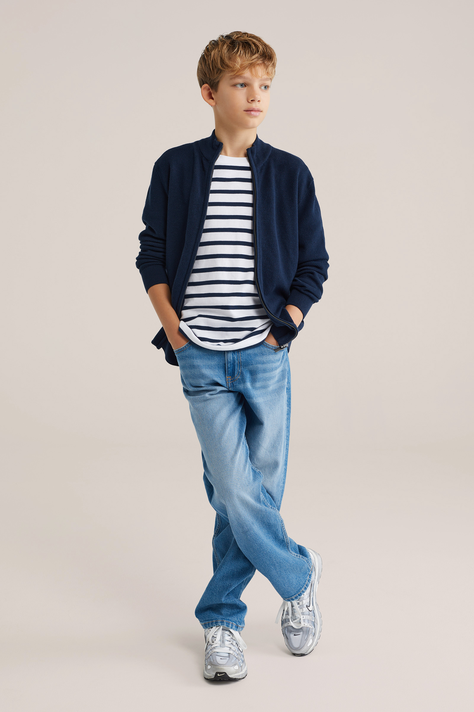 Jongens vest met structuur