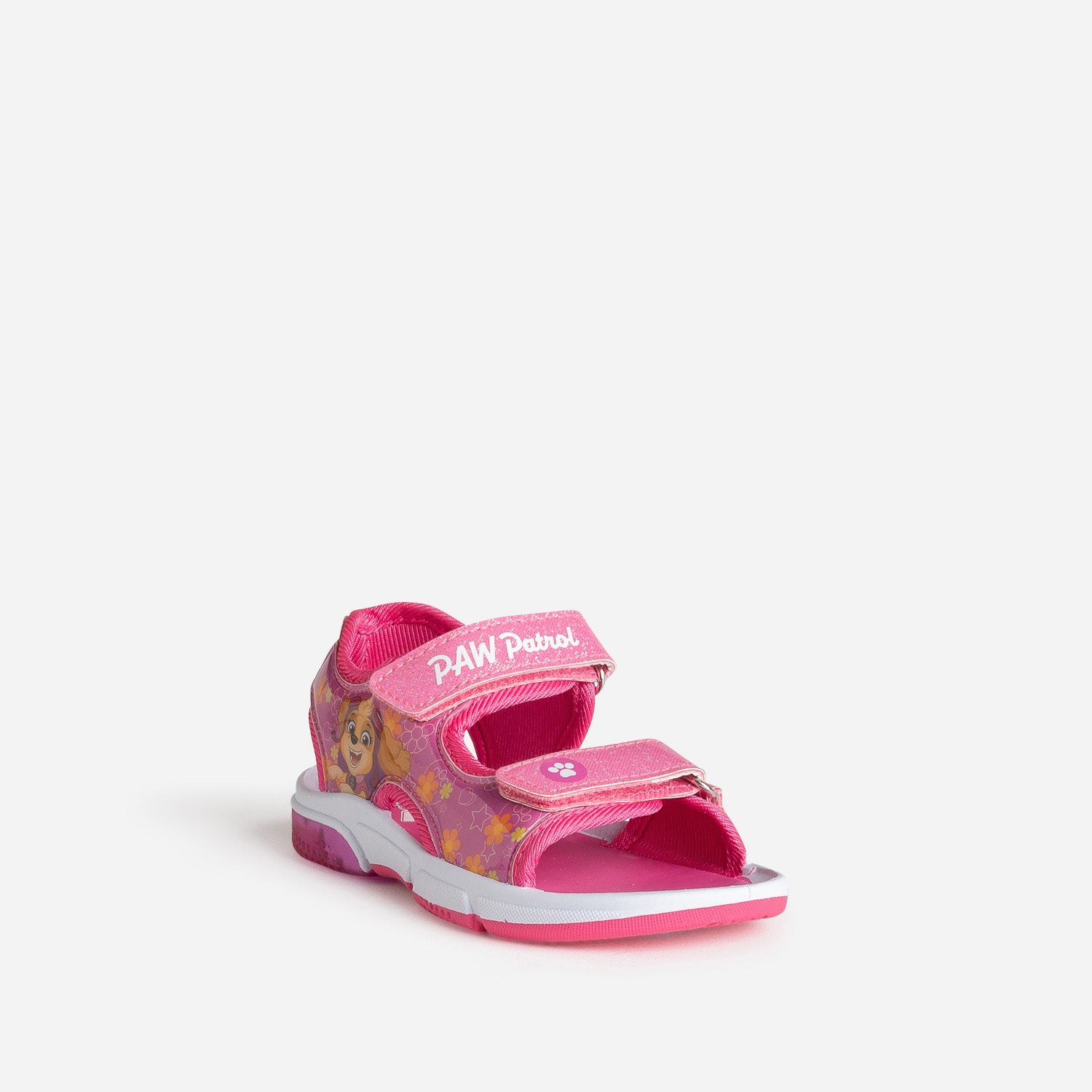 Sandale PAT PATROUILLE rose semelle clignotante