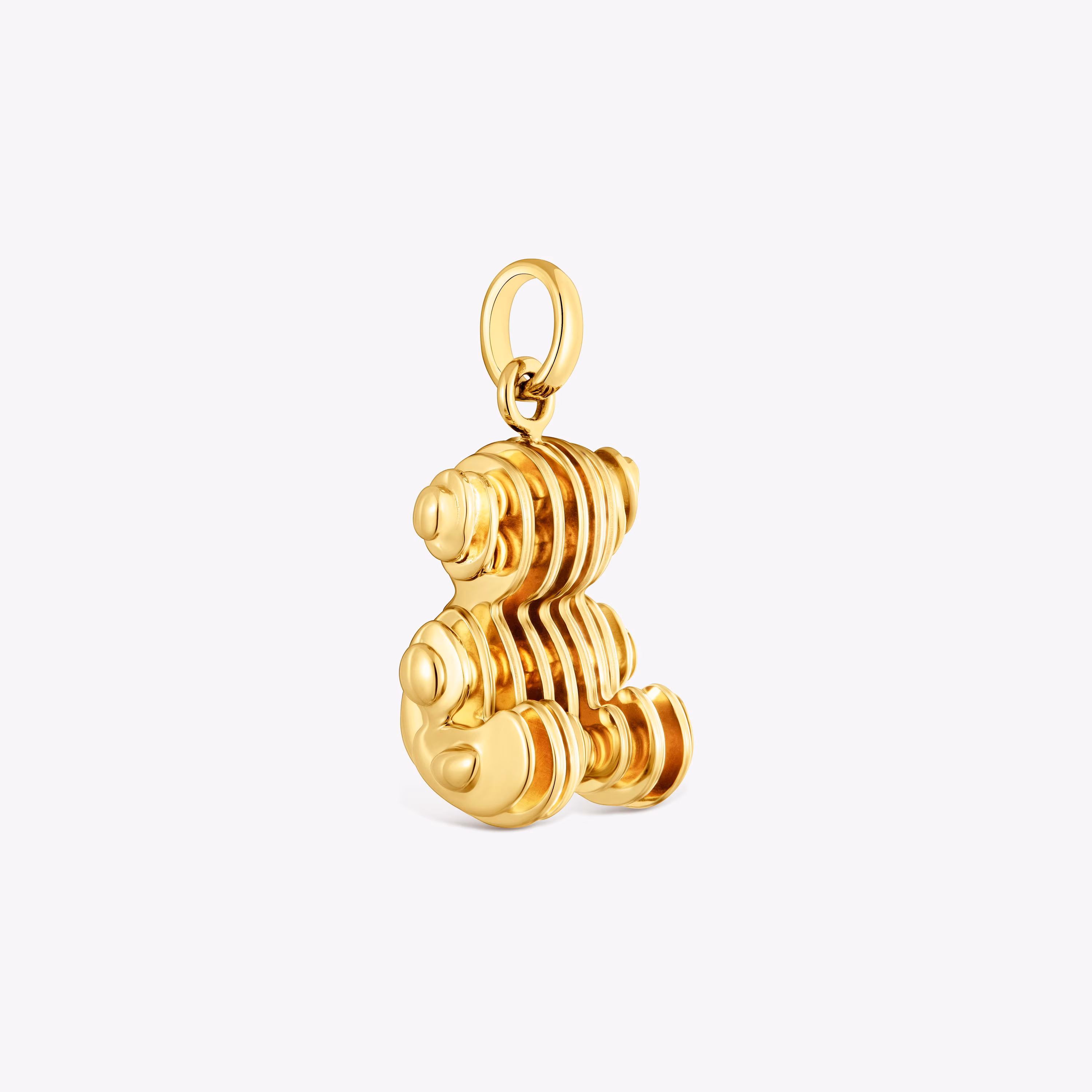 Colgante oso con baño de oro 18 kt sobre plata laminada Bold Bear