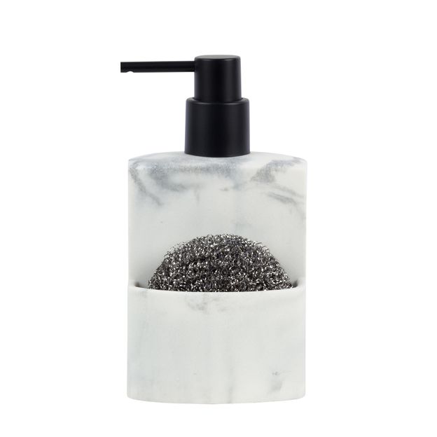 PORTA-DETERGENTE COM ESPONJA MARBLE