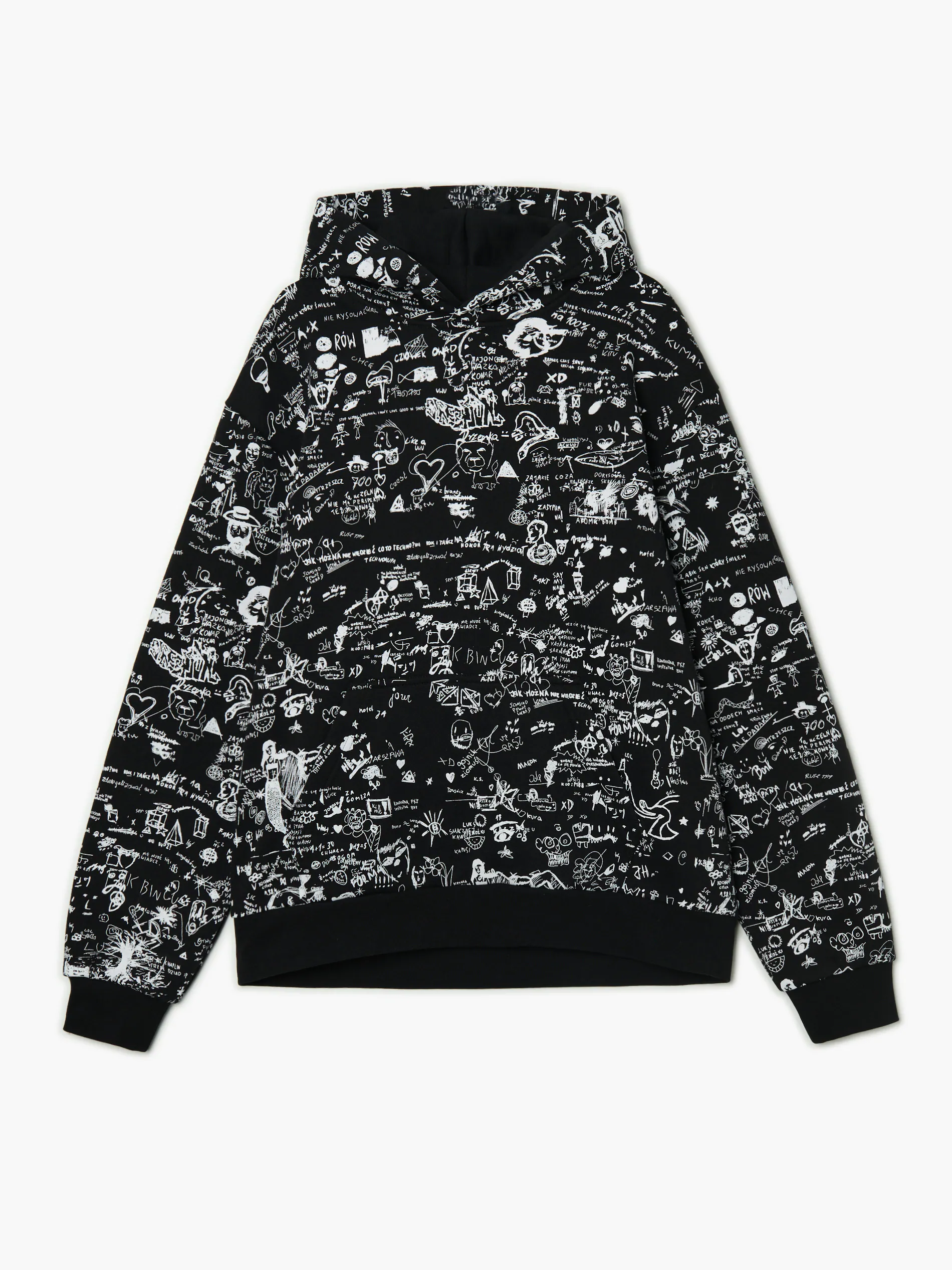 Bluza z nieregularnym nadrukiem all over