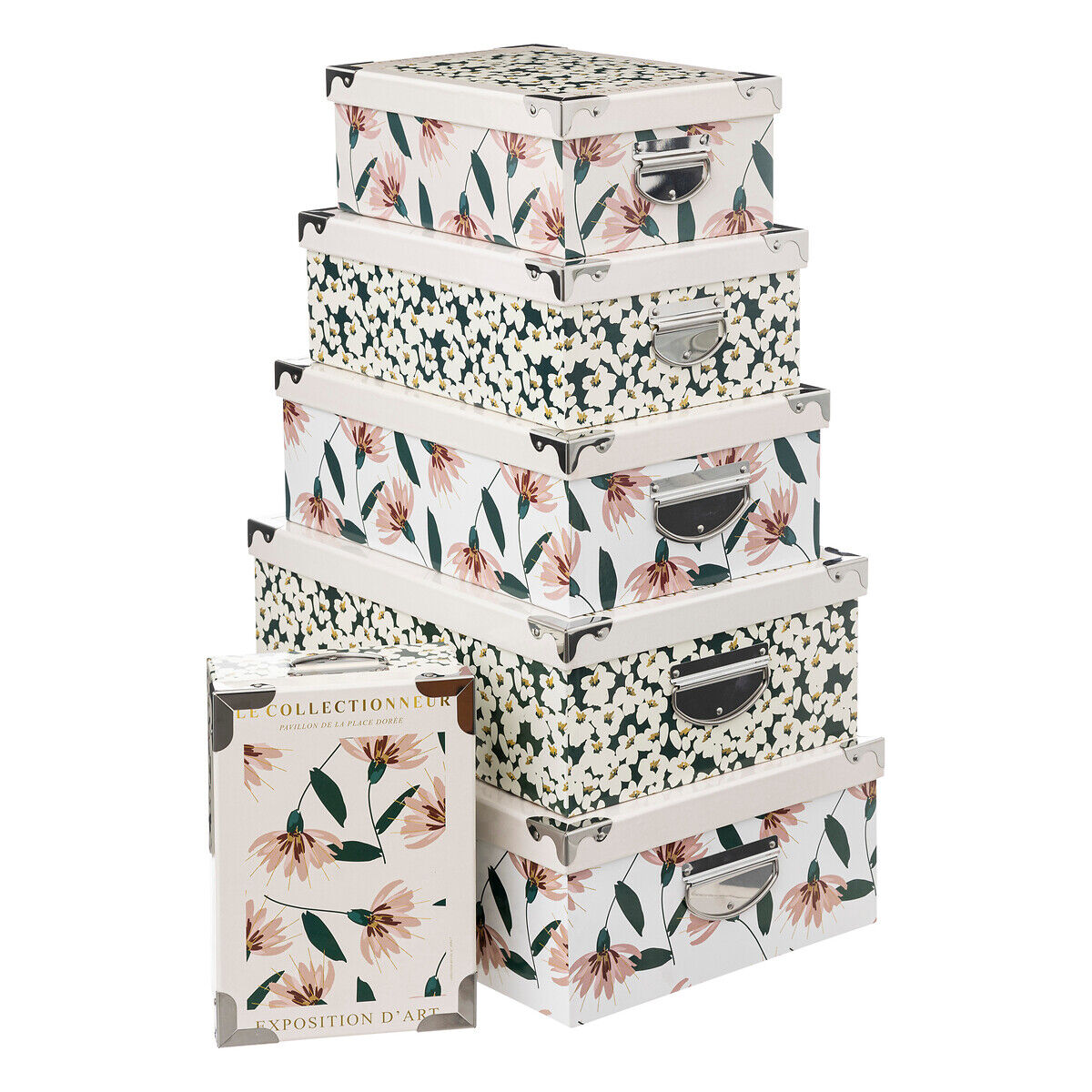 Conjunto de 6 caixas de arrumação COLLECTOR