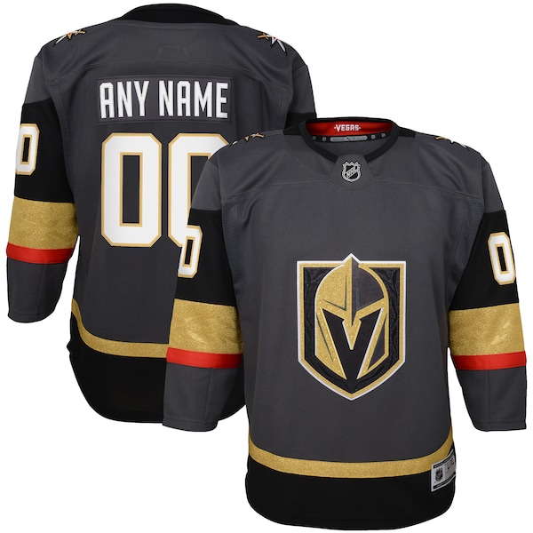 Vegas Golden Knights Youth Alternate Premier Custom Jersey - Gray