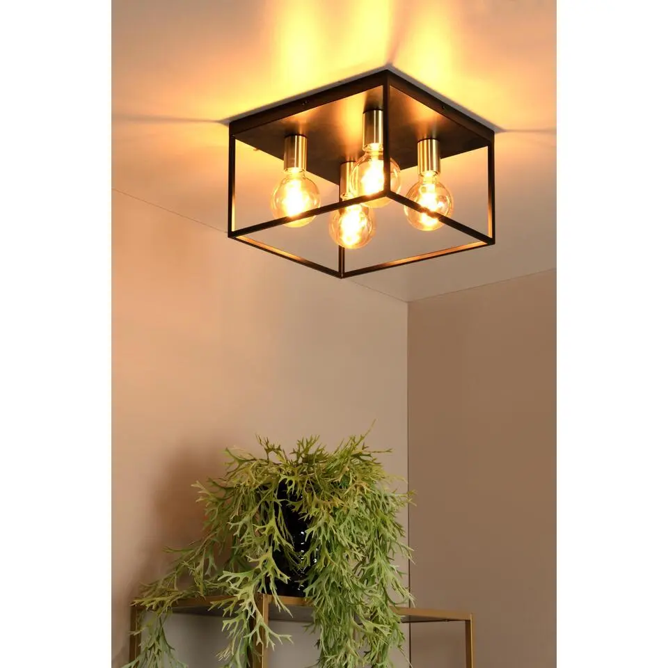 Lucide RUBEN Plafonni&egrave;re - Zwart