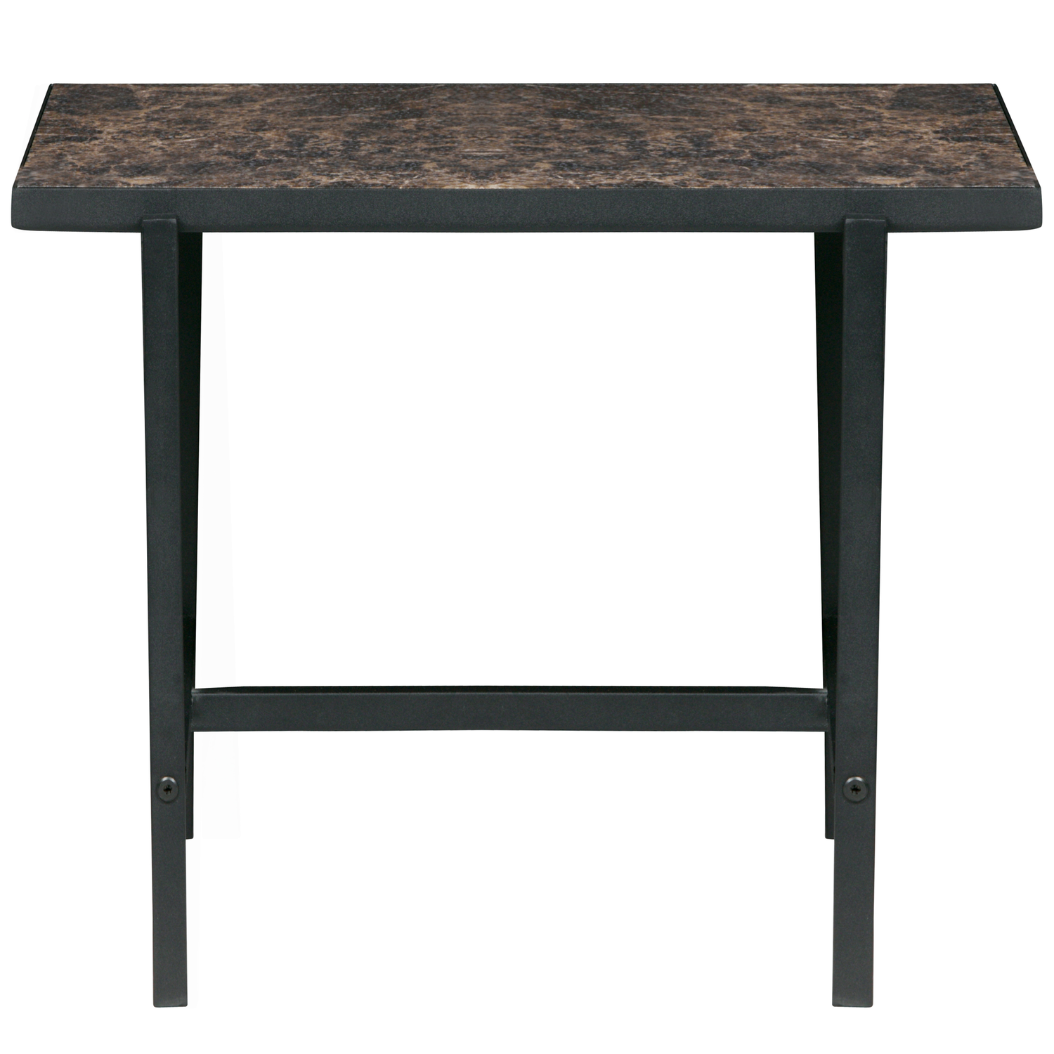 WOOOD bijzettafel Turn Around- Hout/Metaal - Zwart - 40x50x44