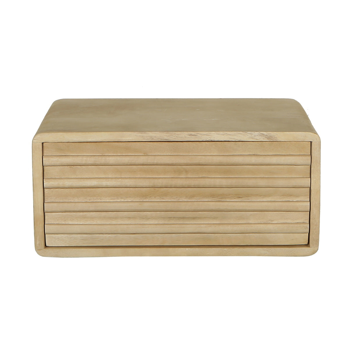 Giga Meubel Nachtkastje Keanu - Zwevend Naturel Hout - 45x30x20cm