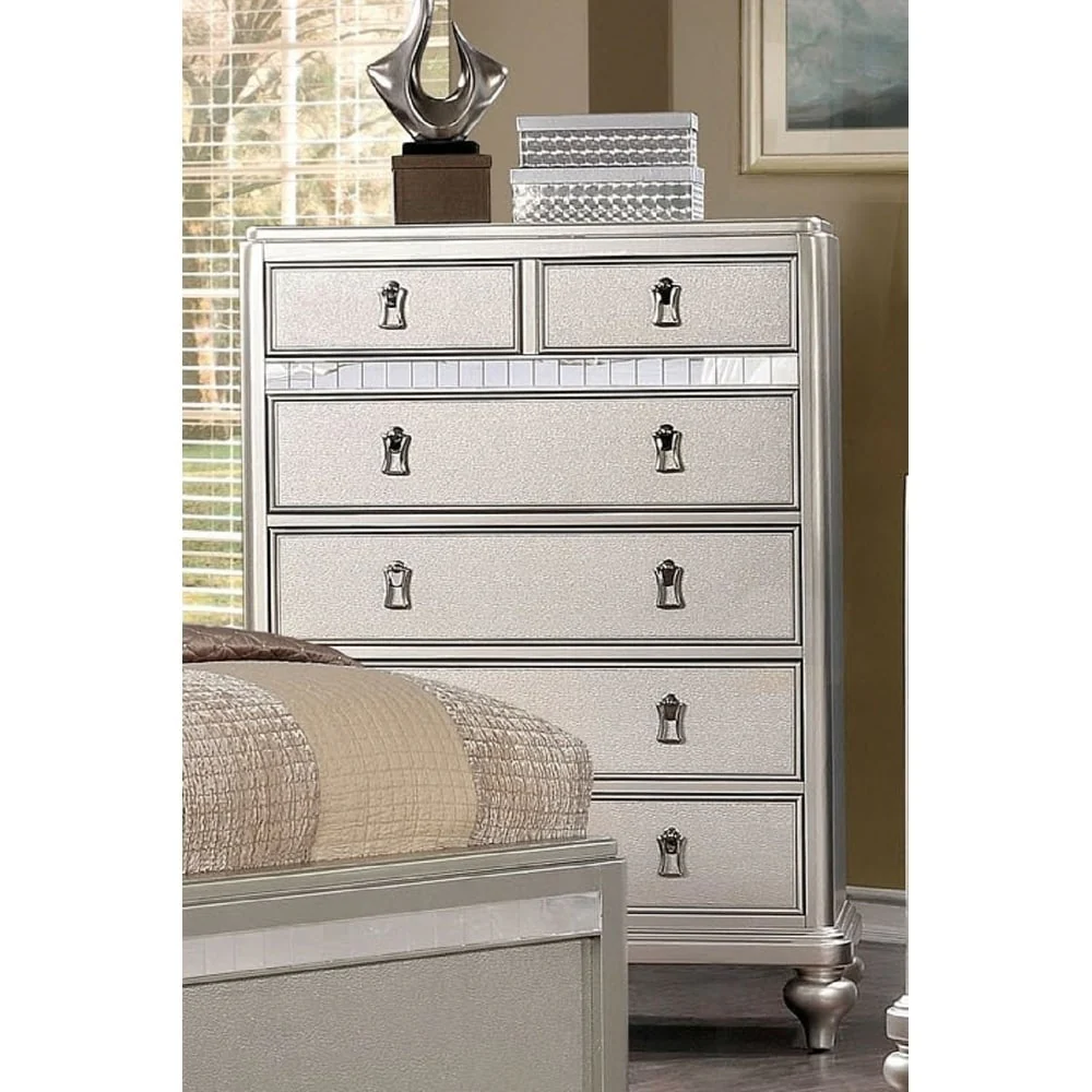 Dzhebel I Contemporary 5-Drawer Wood Chest by Copper Grove