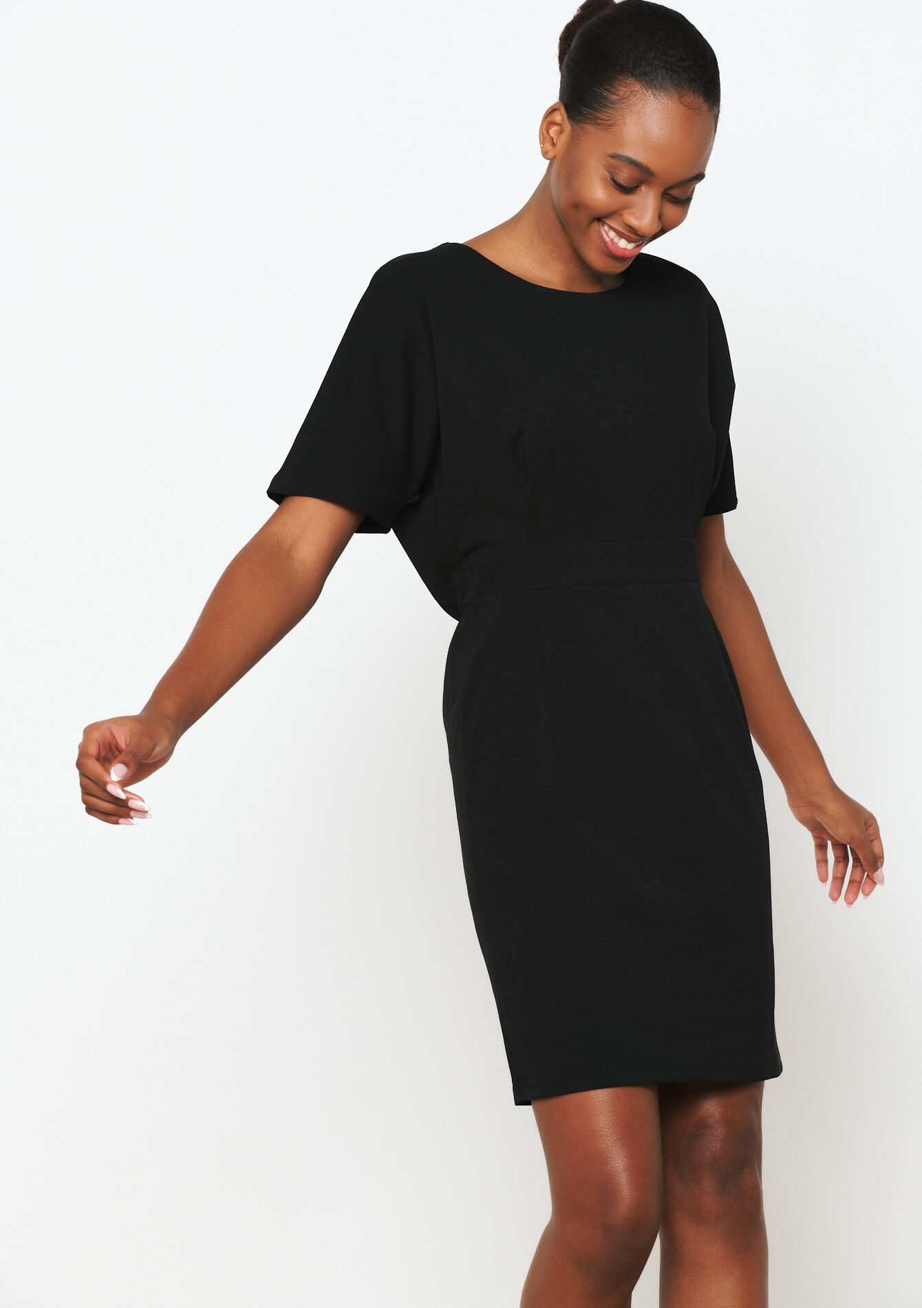 Korte jurk in scubastof