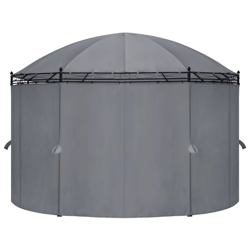 NNEVL Gazebo with Curtains 520x349x255 cm Anthracite