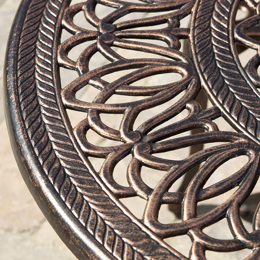 Haitian Outdoor Cast Aluminum 7-piece Dining Set by Christopher Knight Home