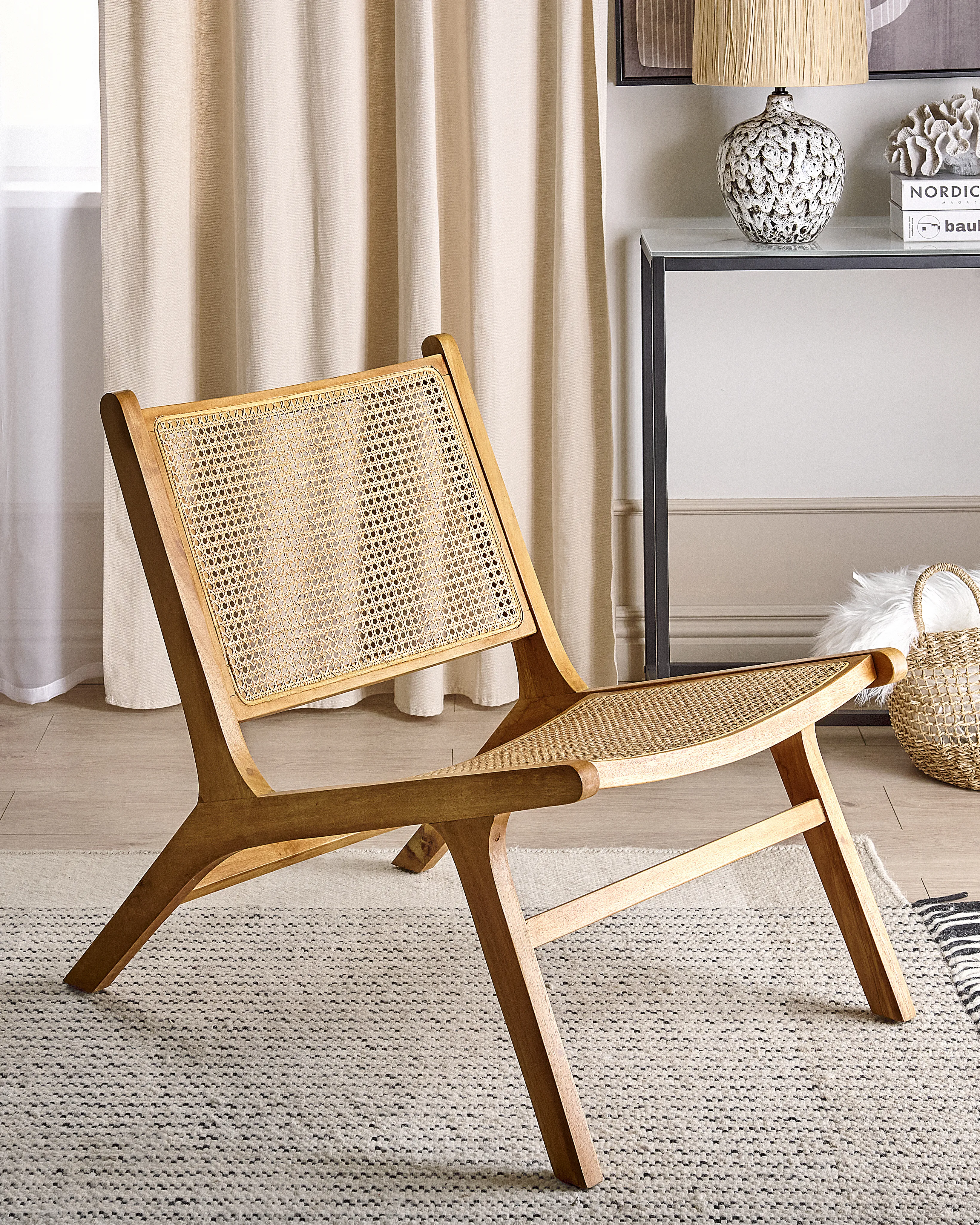 Armchair MIDDLETOWN Mahogany Natural