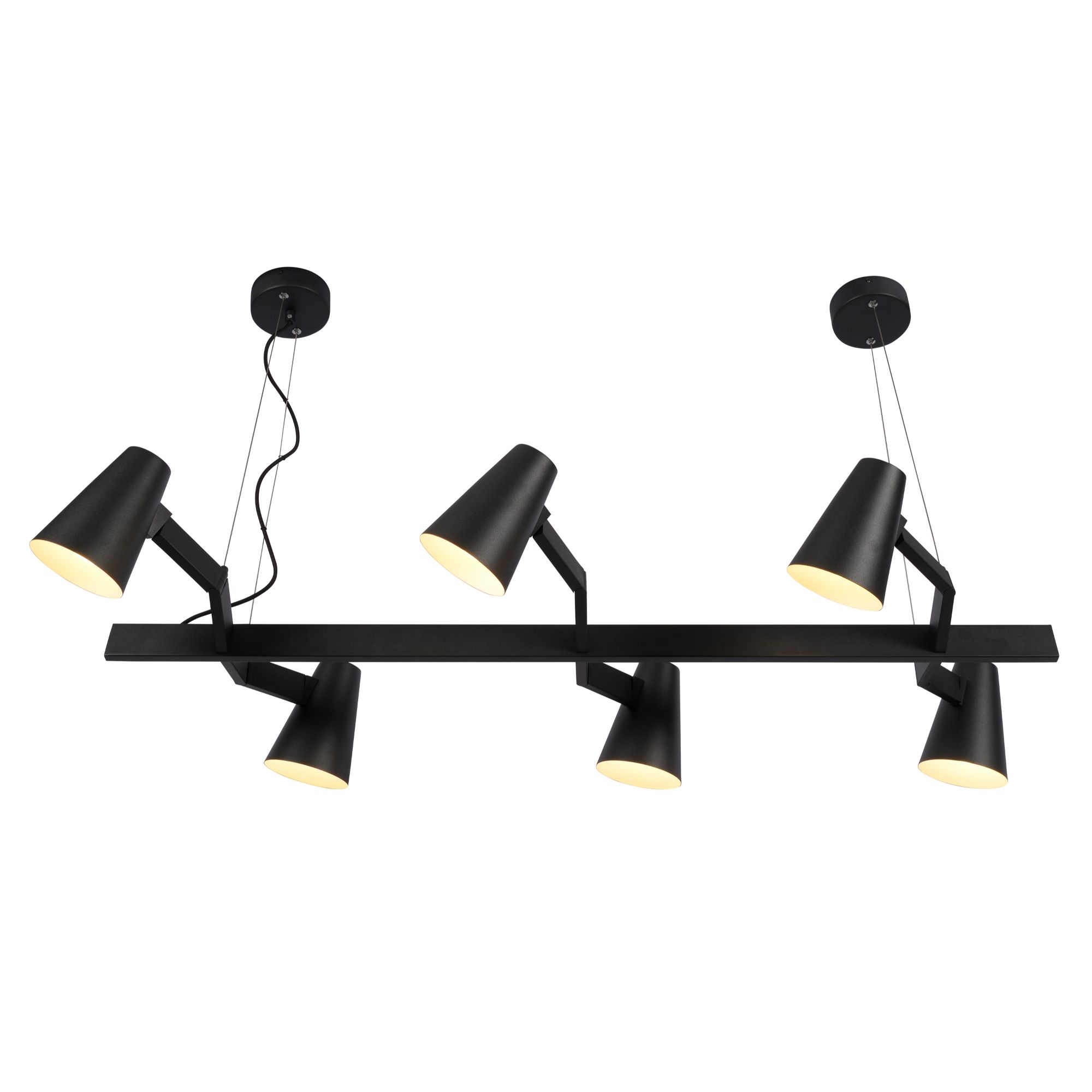 it's about RoMi hanglamp Biarritz - zwart - 120x65x16cm