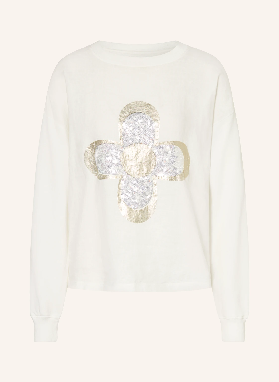 Grace Sweatshirt mit Leinen und Pailletten