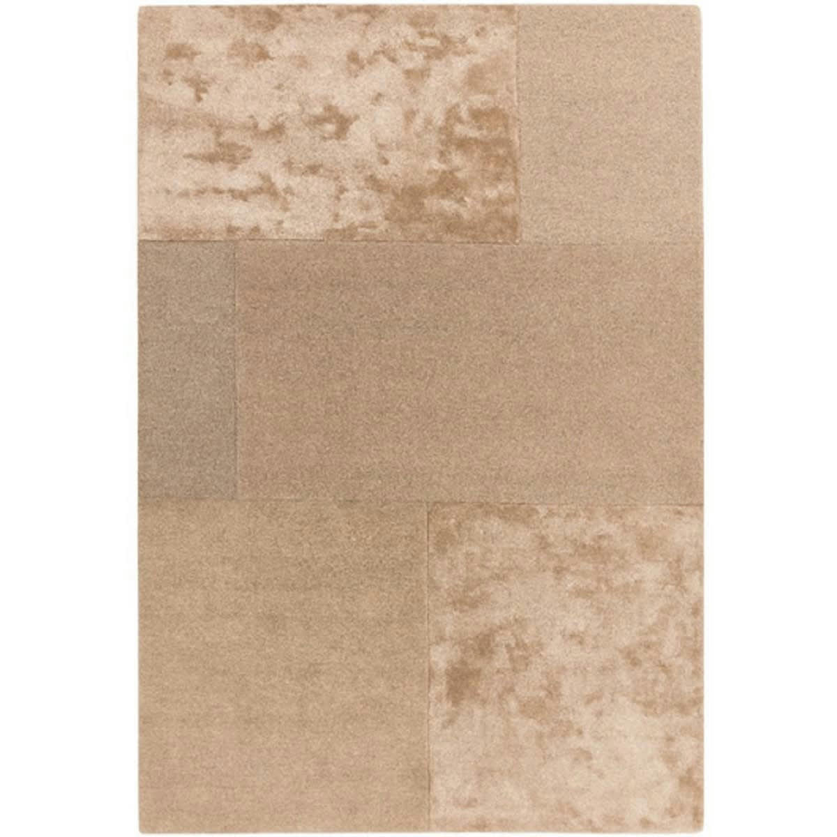 SLATE - Tapis tufté main en Laine Beige 160x230 cm