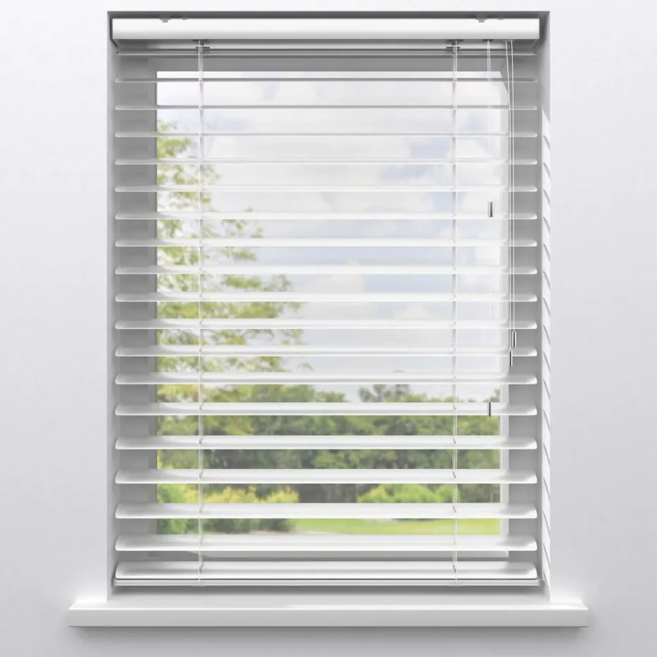 Kwantum Aluminium Jaloezieën | Jaloezieën | Fenstr Aluminium Jaloezie Bodine  50mm Wit