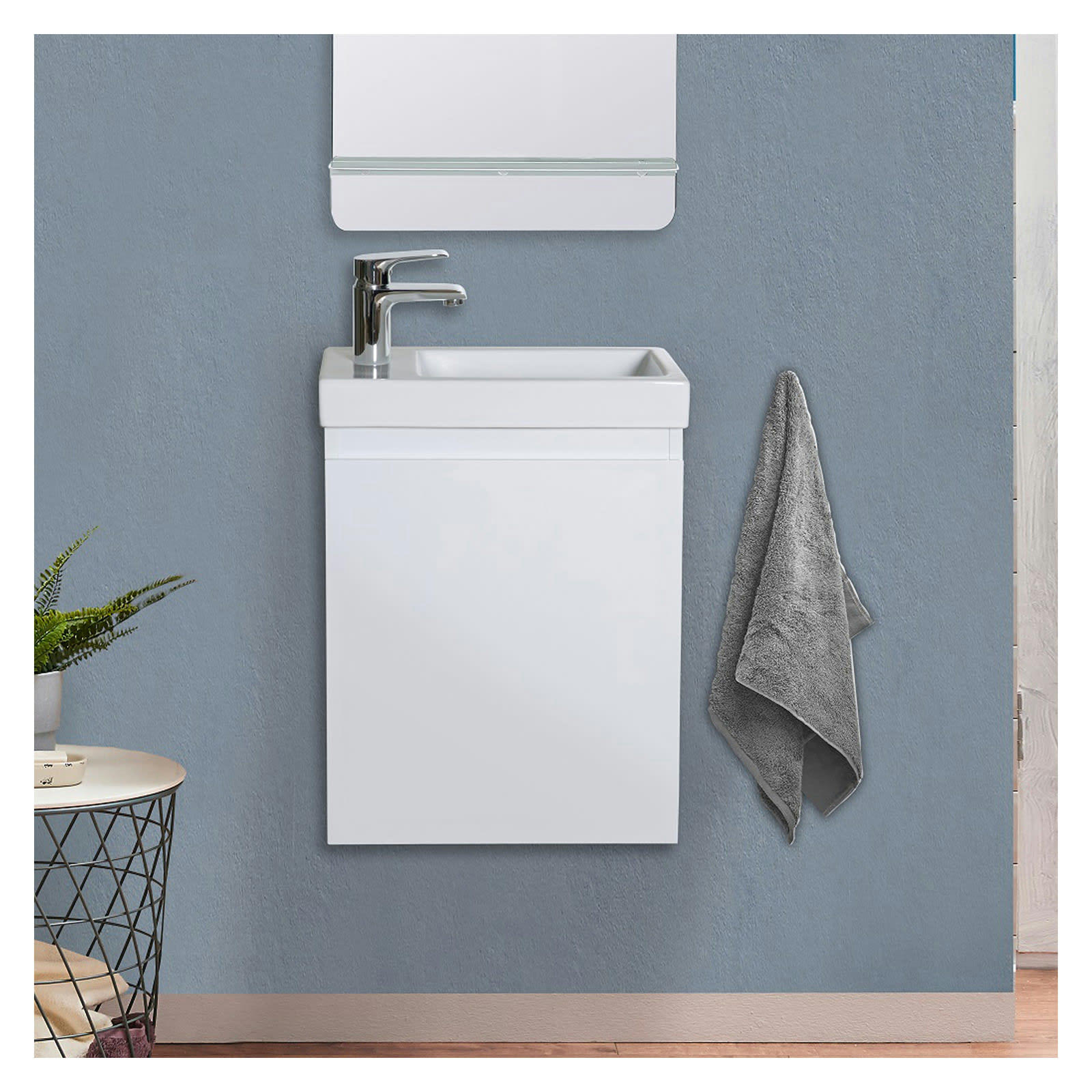 LISA - Meuble lave-mains  Blanc