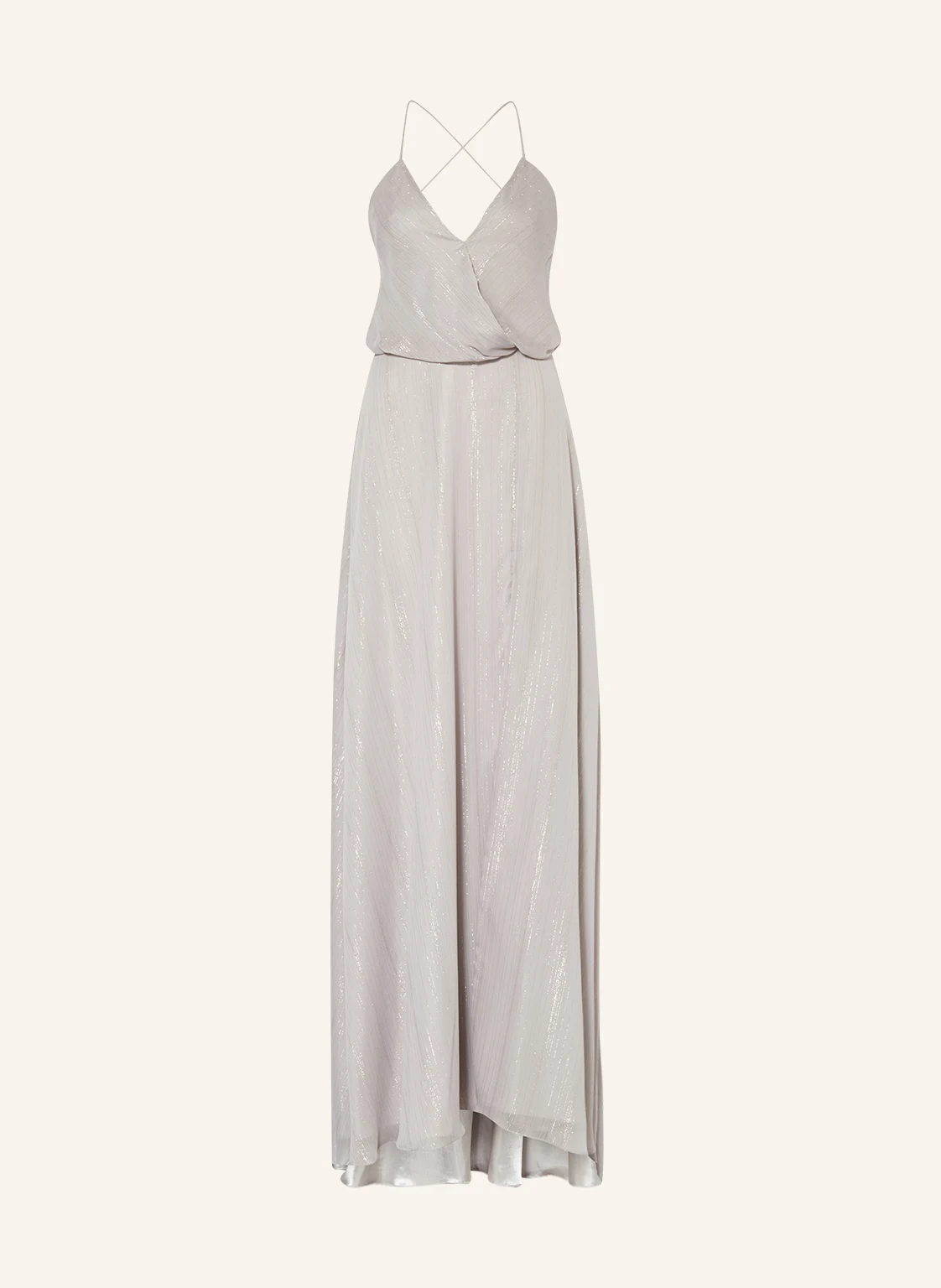 unique Abendkleid mit Glitzergarn