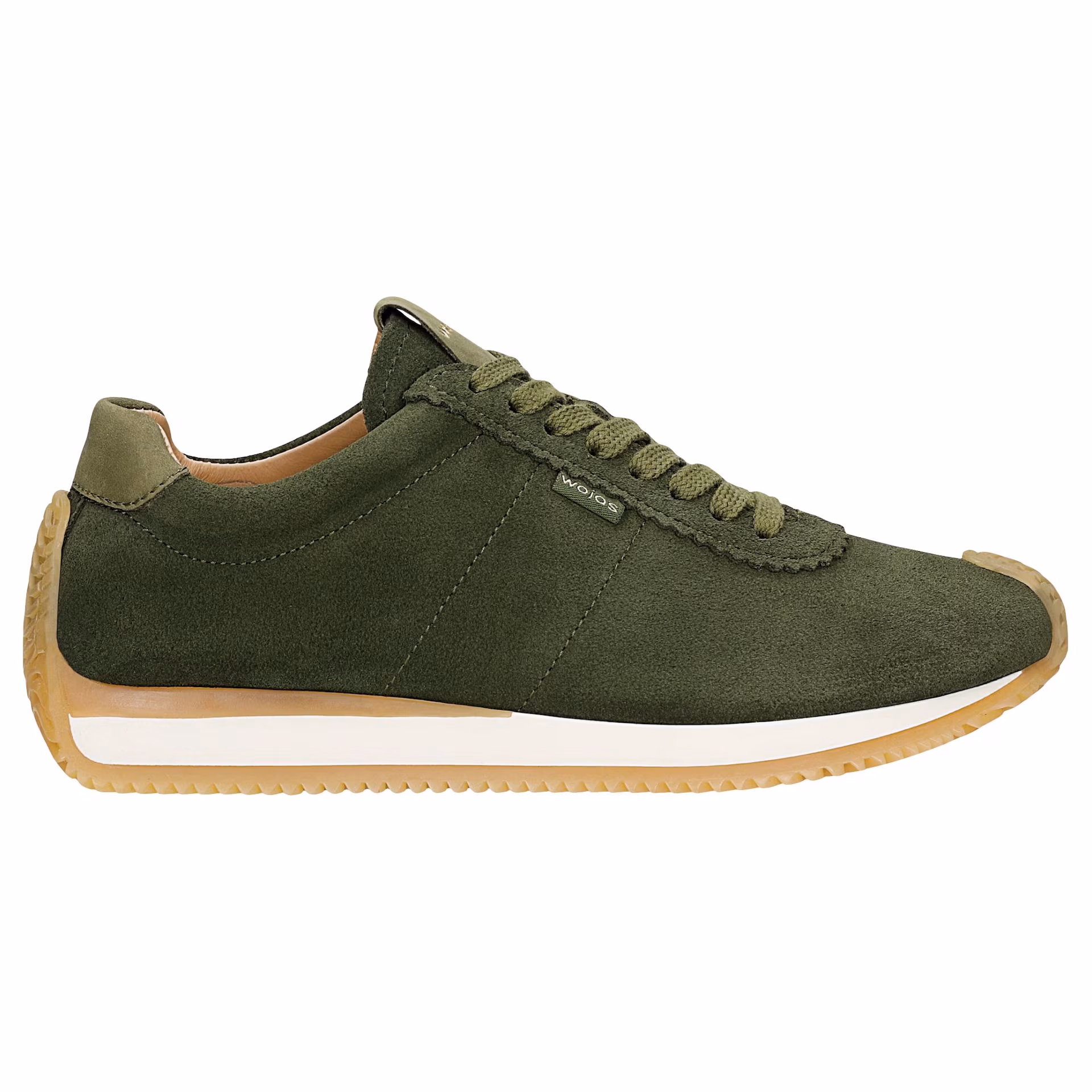 Zielone sneakersy damskie z dwoiny welurowej