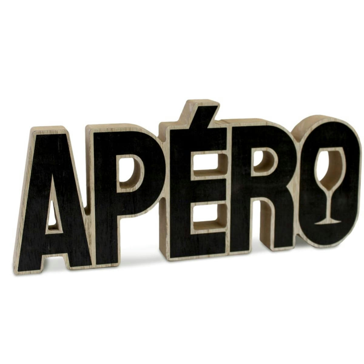 - Mot à poser décoratif en bois apéro