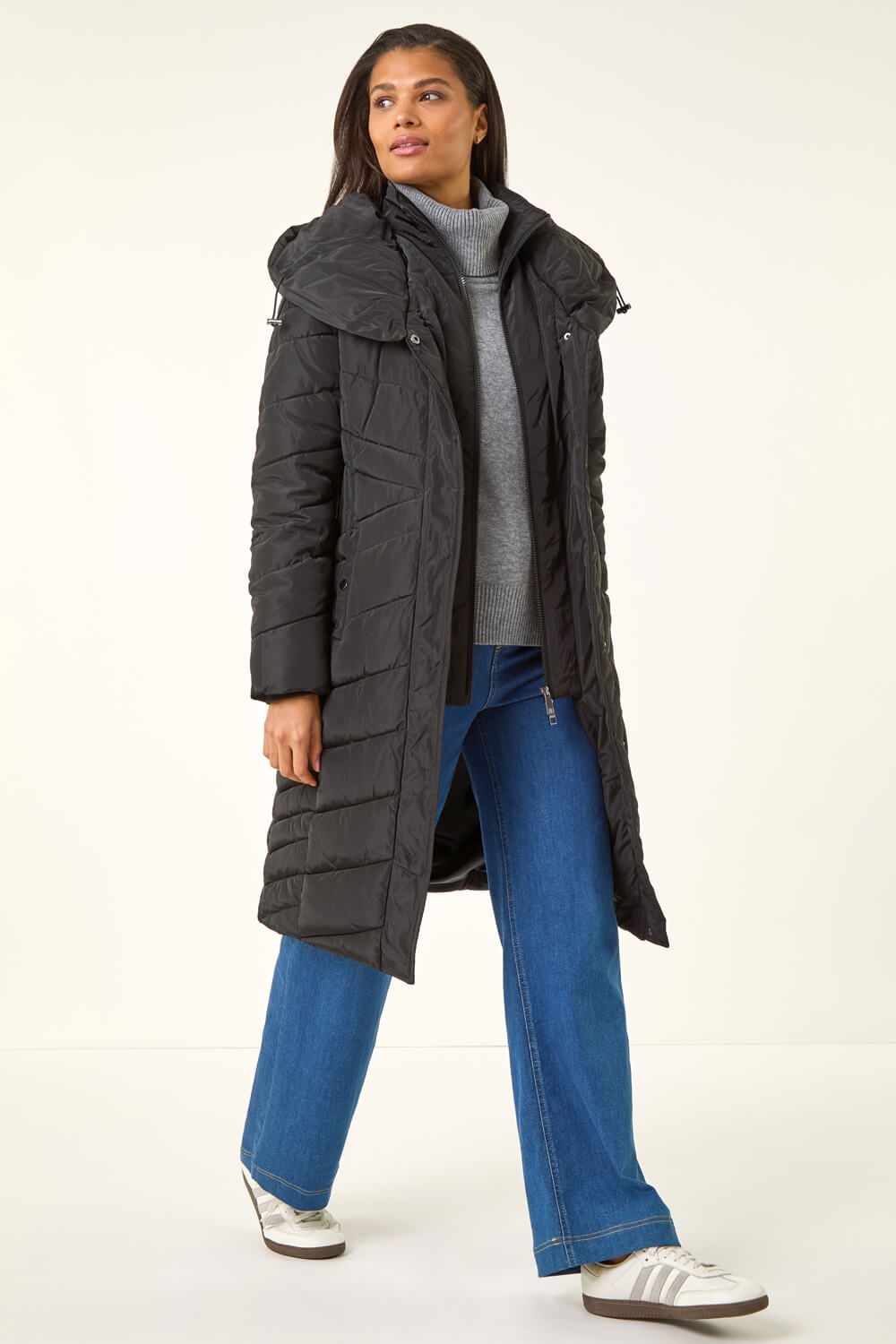 Roman Hooded Quilted Coat
