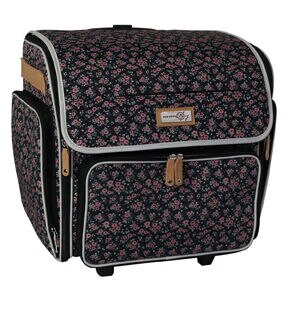 Everything Mary 17.5 Floral Collapsible Rolling Craft Bag